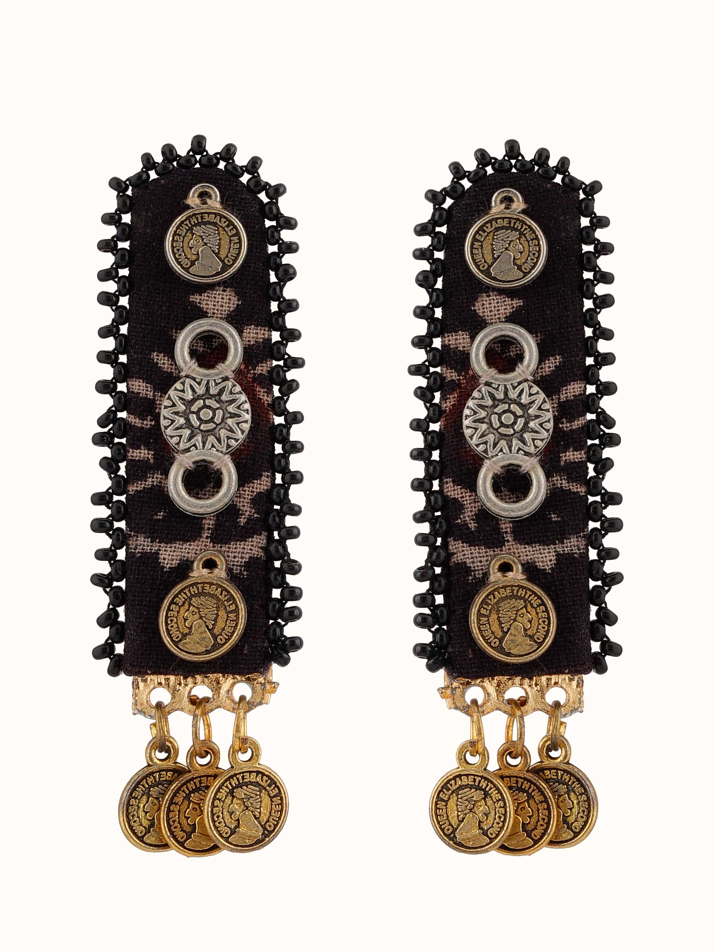 Ajrakh Drop Earrings