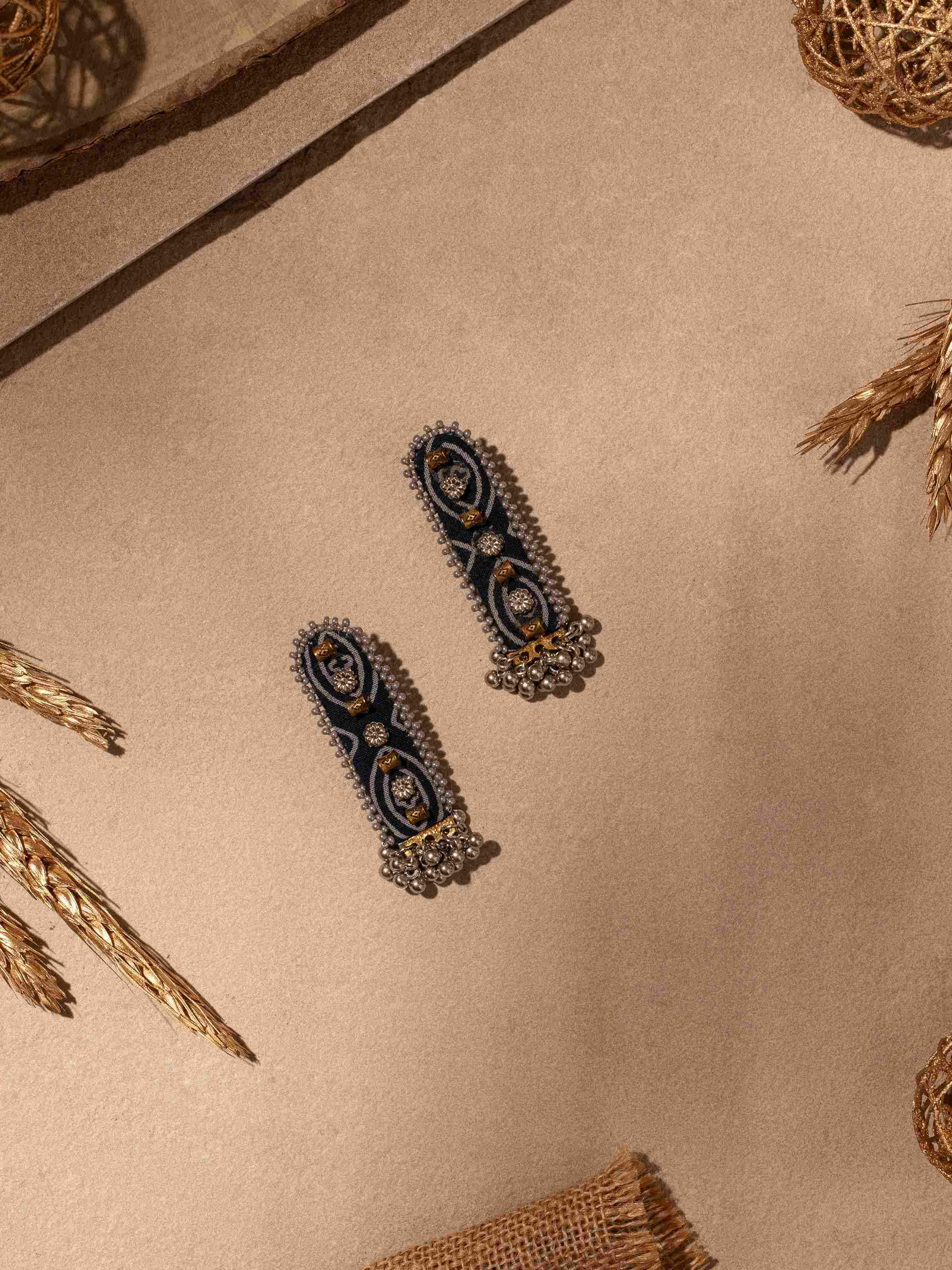 Ajrakh Drop Earrings