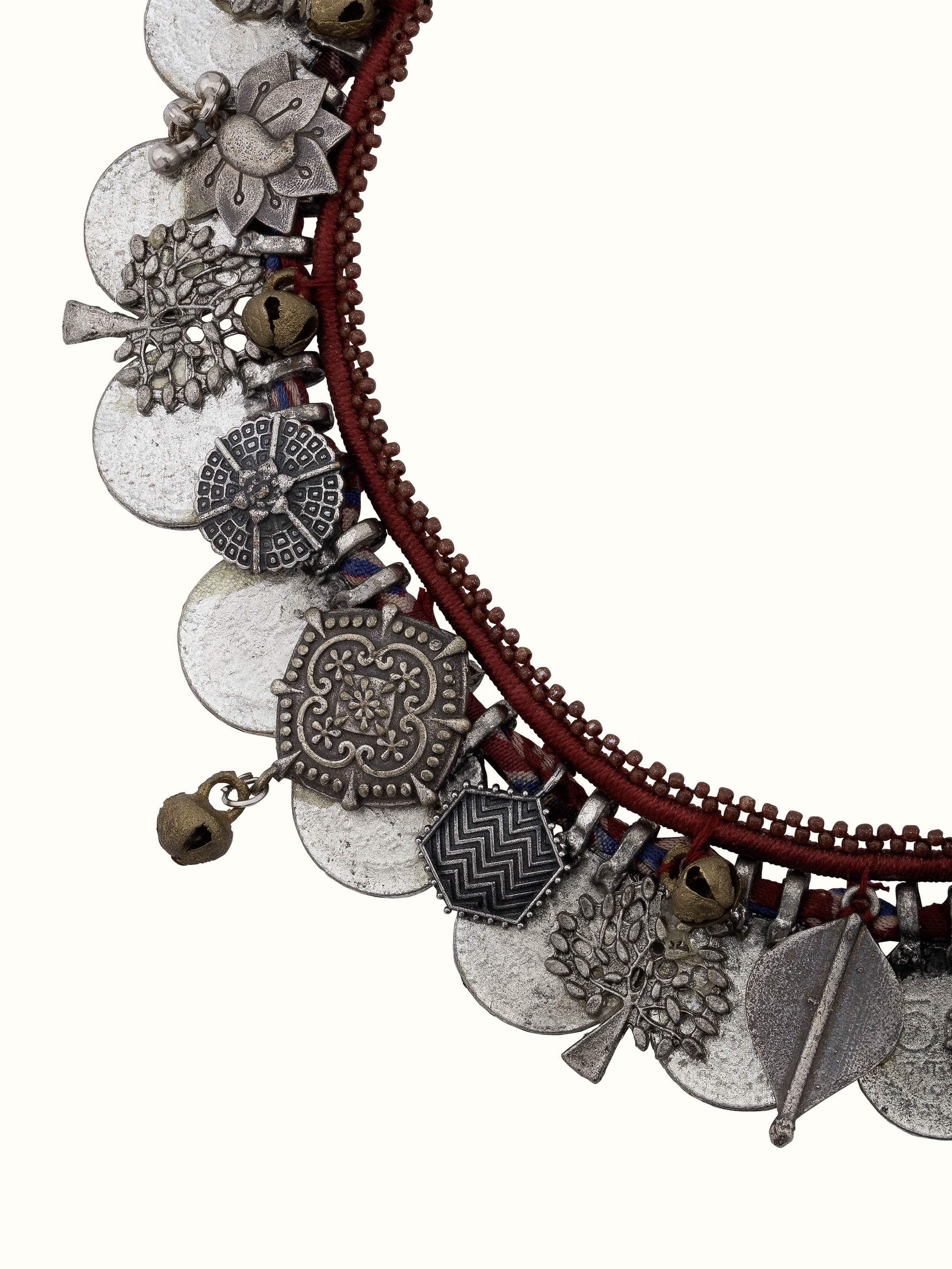 Ajrakh Collar Necklace