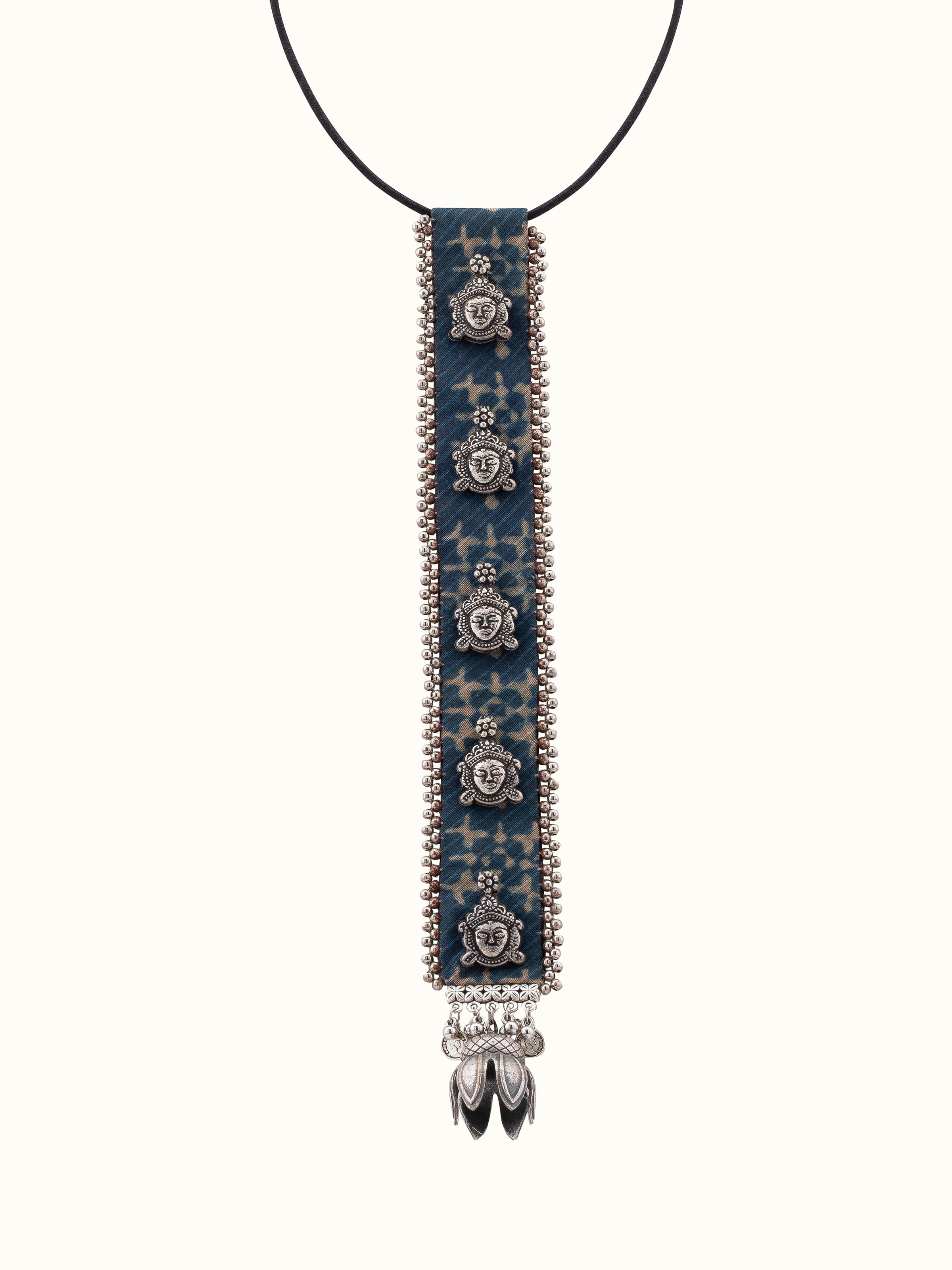 Ajrakh Long Necklace