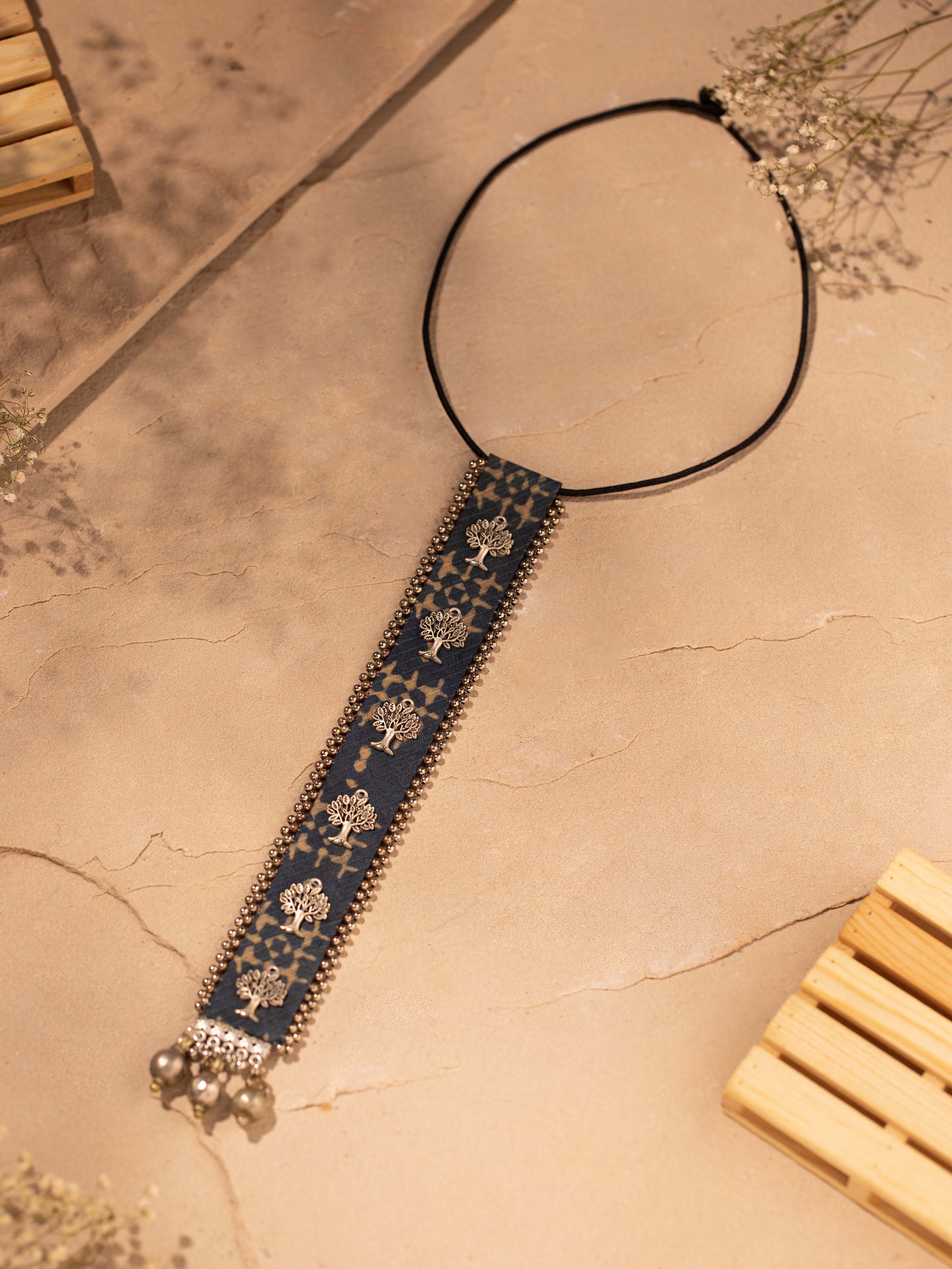 Ajrakh Long Necklace