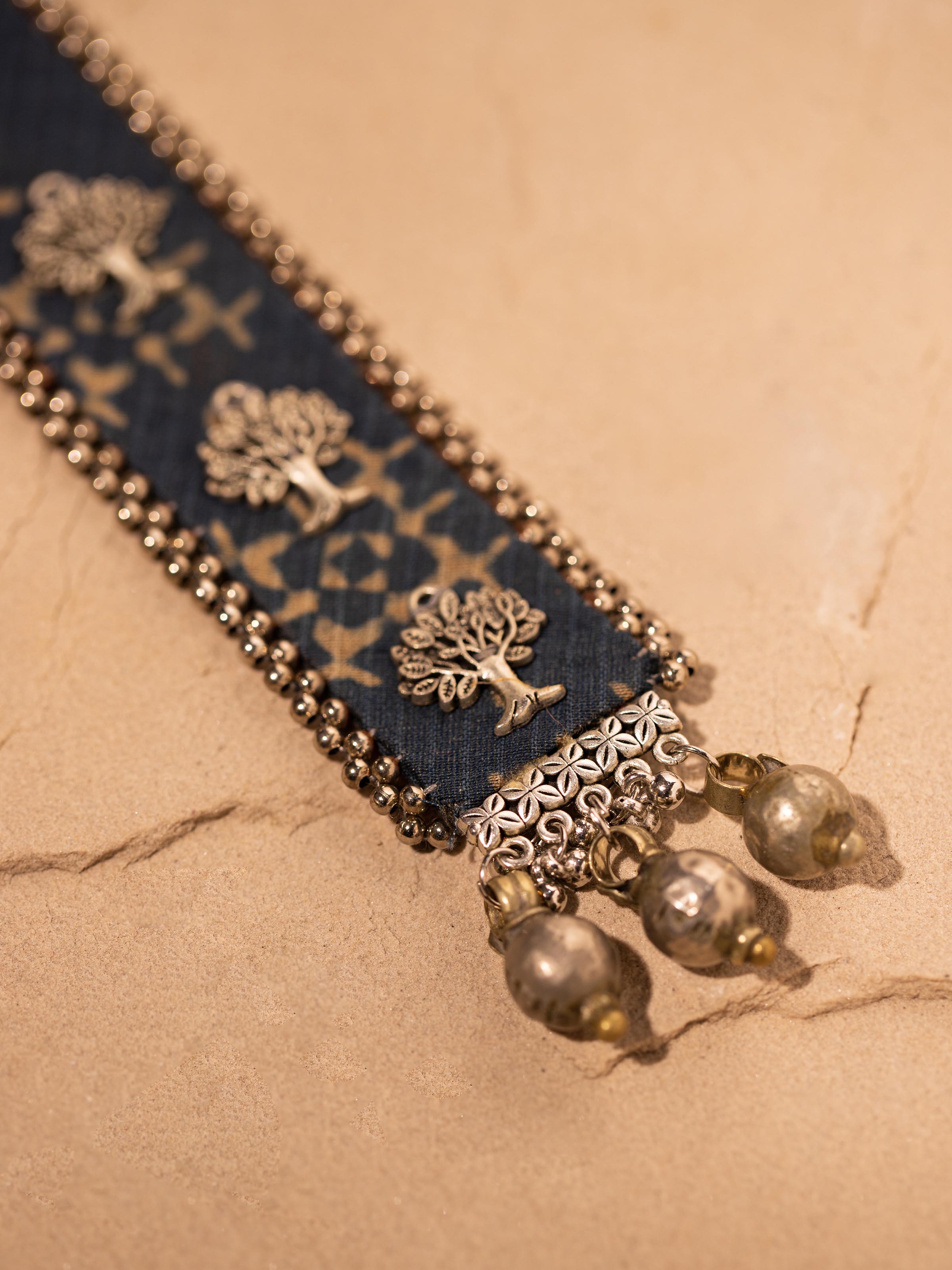 Ajrakh Long Necklace