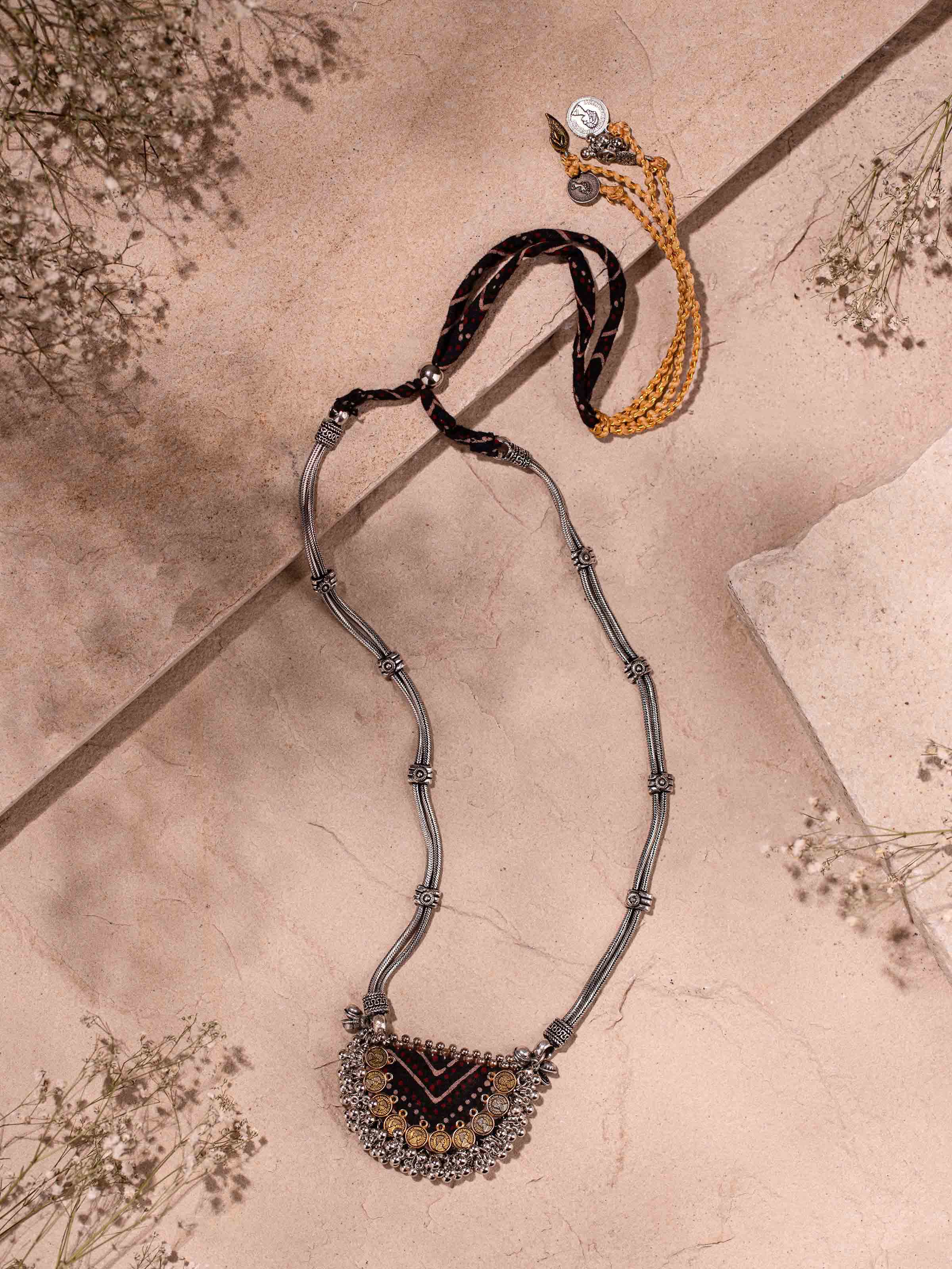 Ajrakh Long Necklace