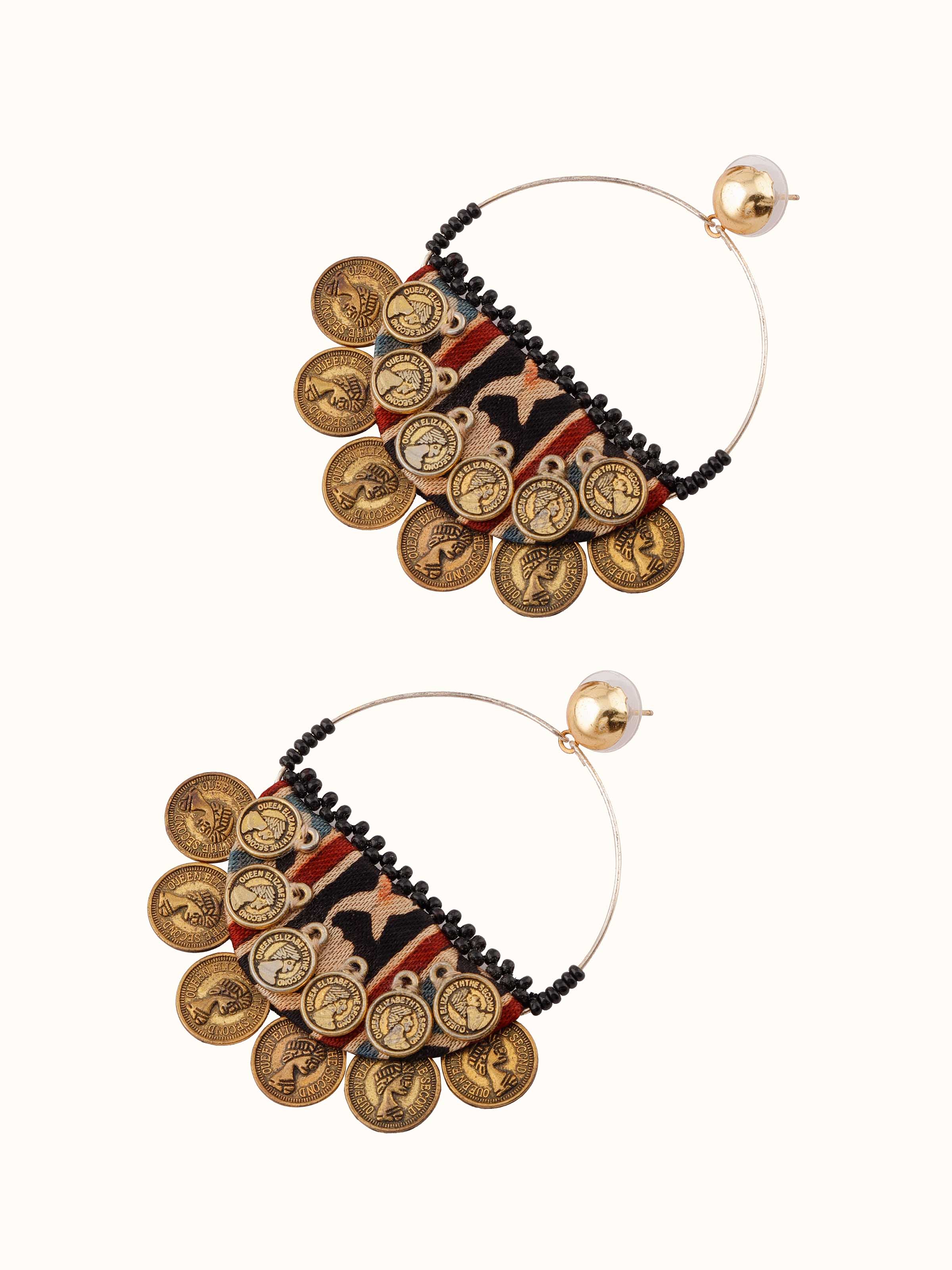 Ajrakh Drop Earrings