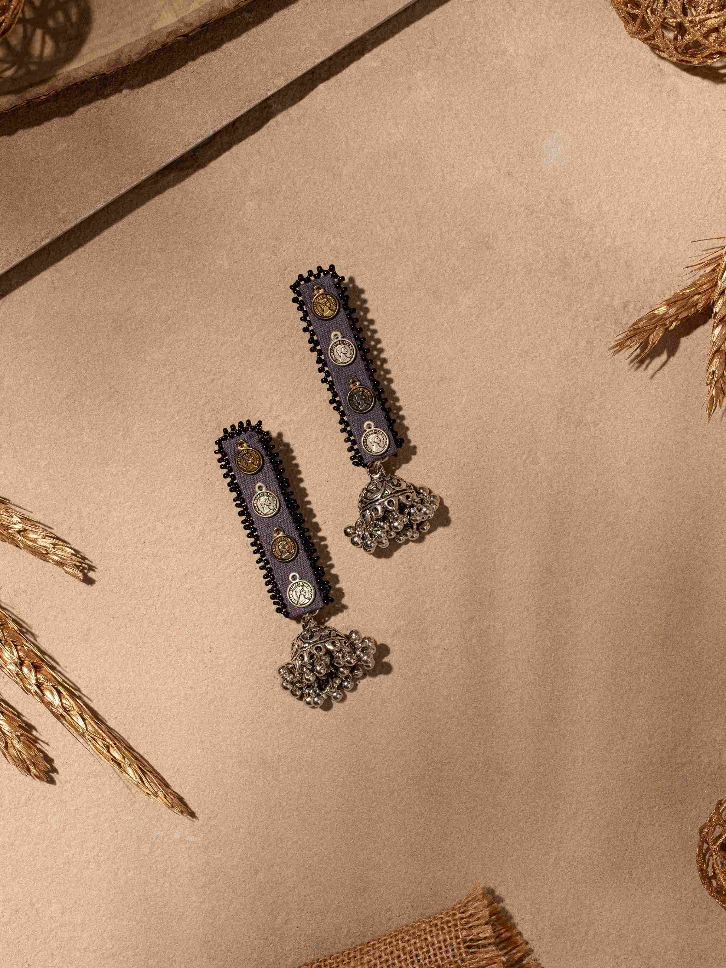 Ajrakh Drop Earrings