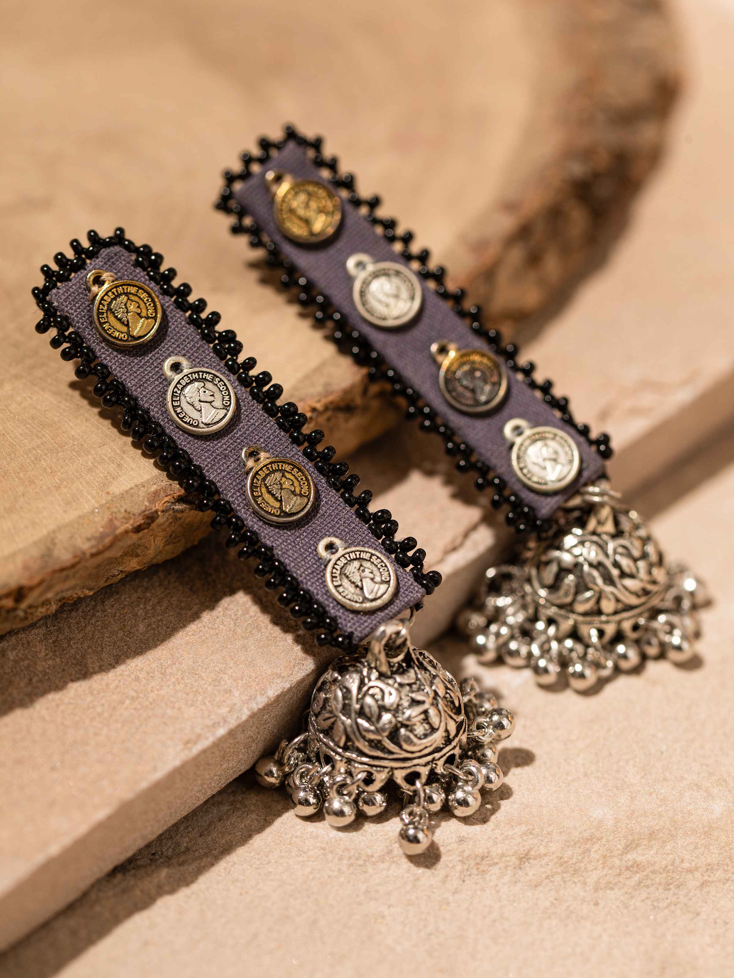 Ajrakh Drop Earrings