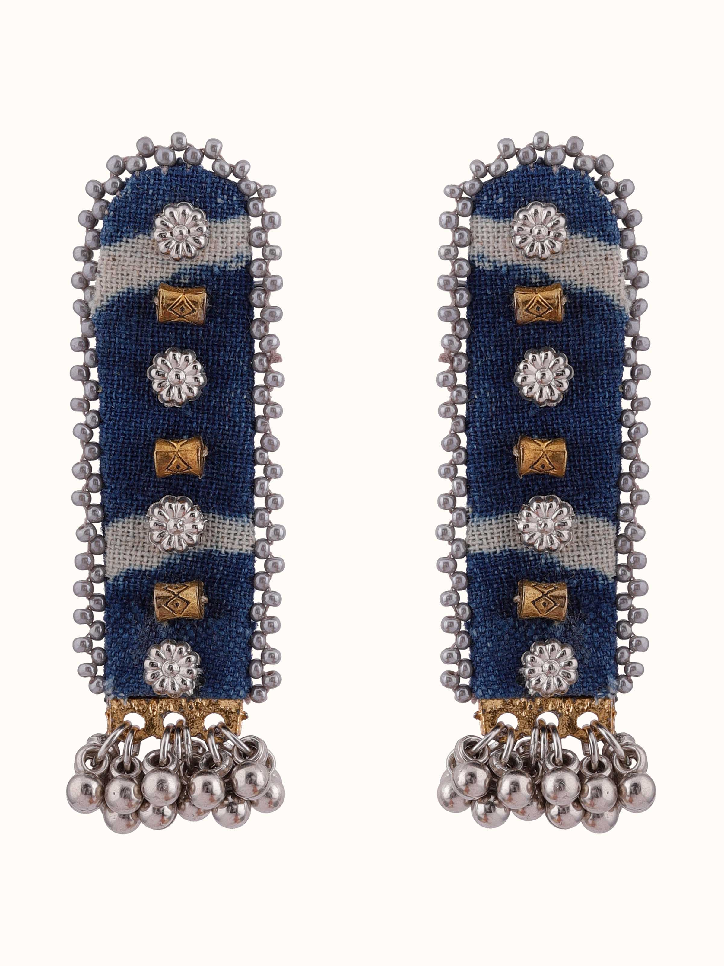 Ajrakh Drop Earrings