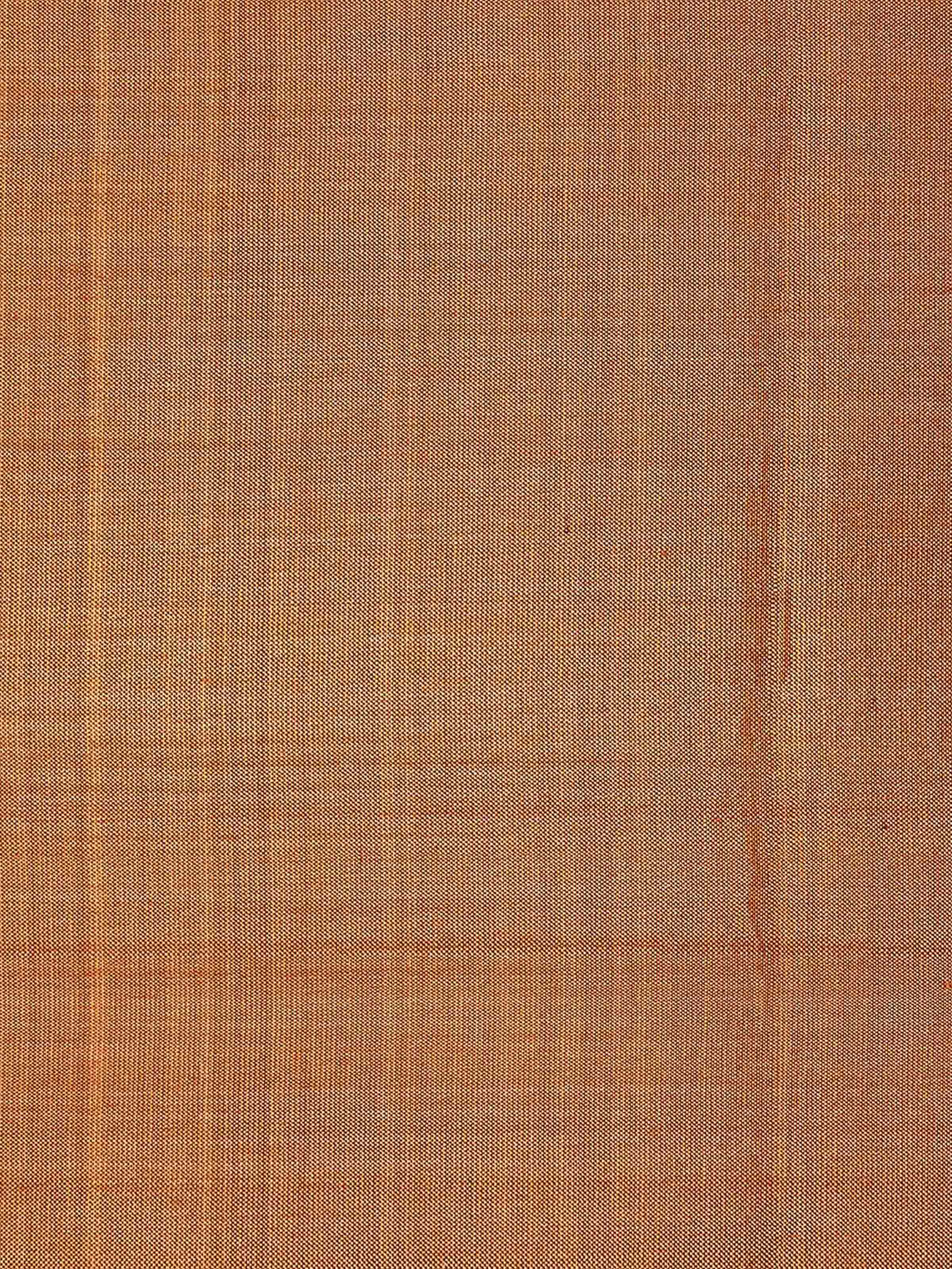 Detail shot 2: Side view highlighting neat piping and smooth silk finish of rust cushion cover.