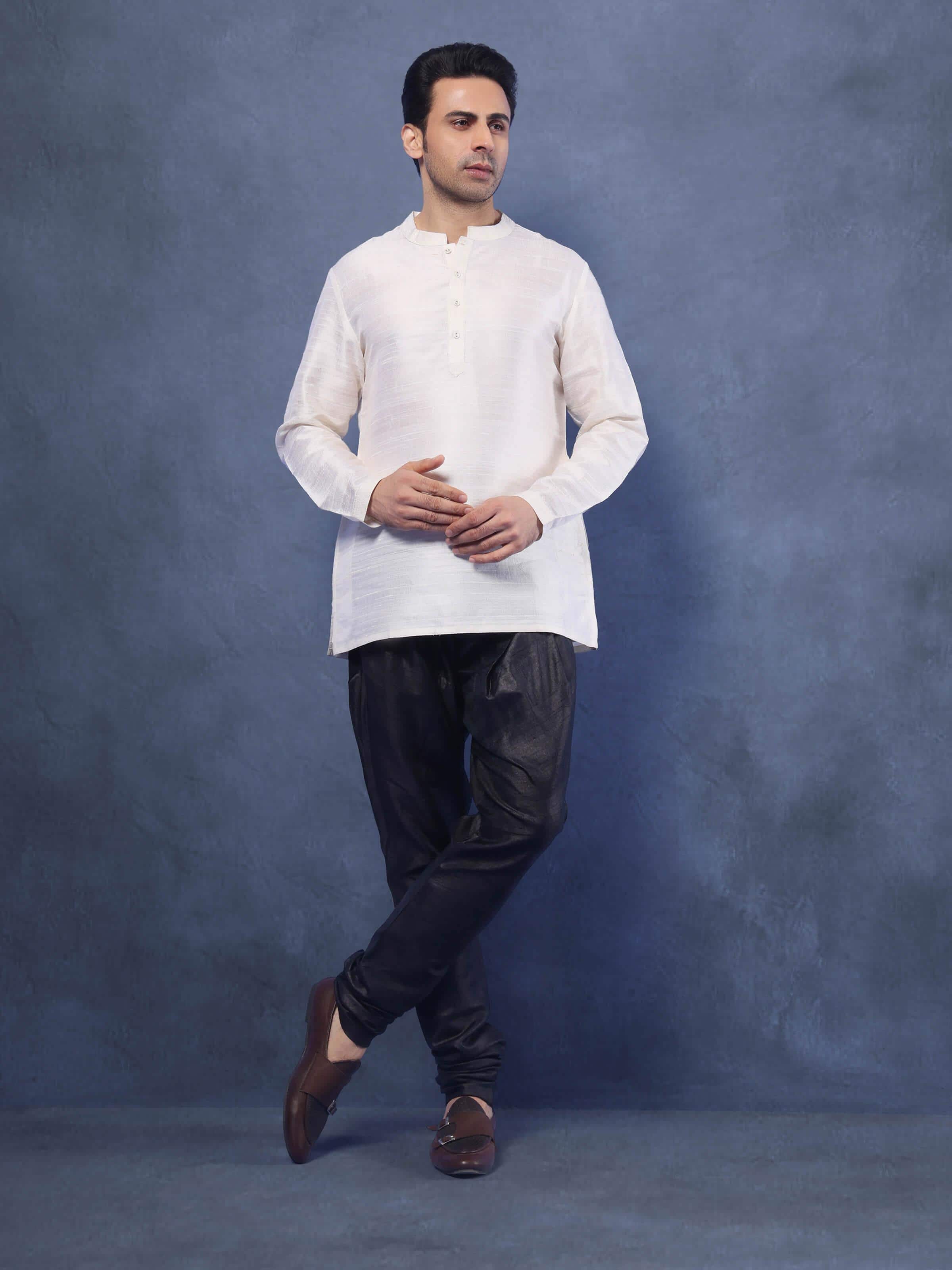 Lifestyle shot capturing the versatile fit and relaxed silhouette.