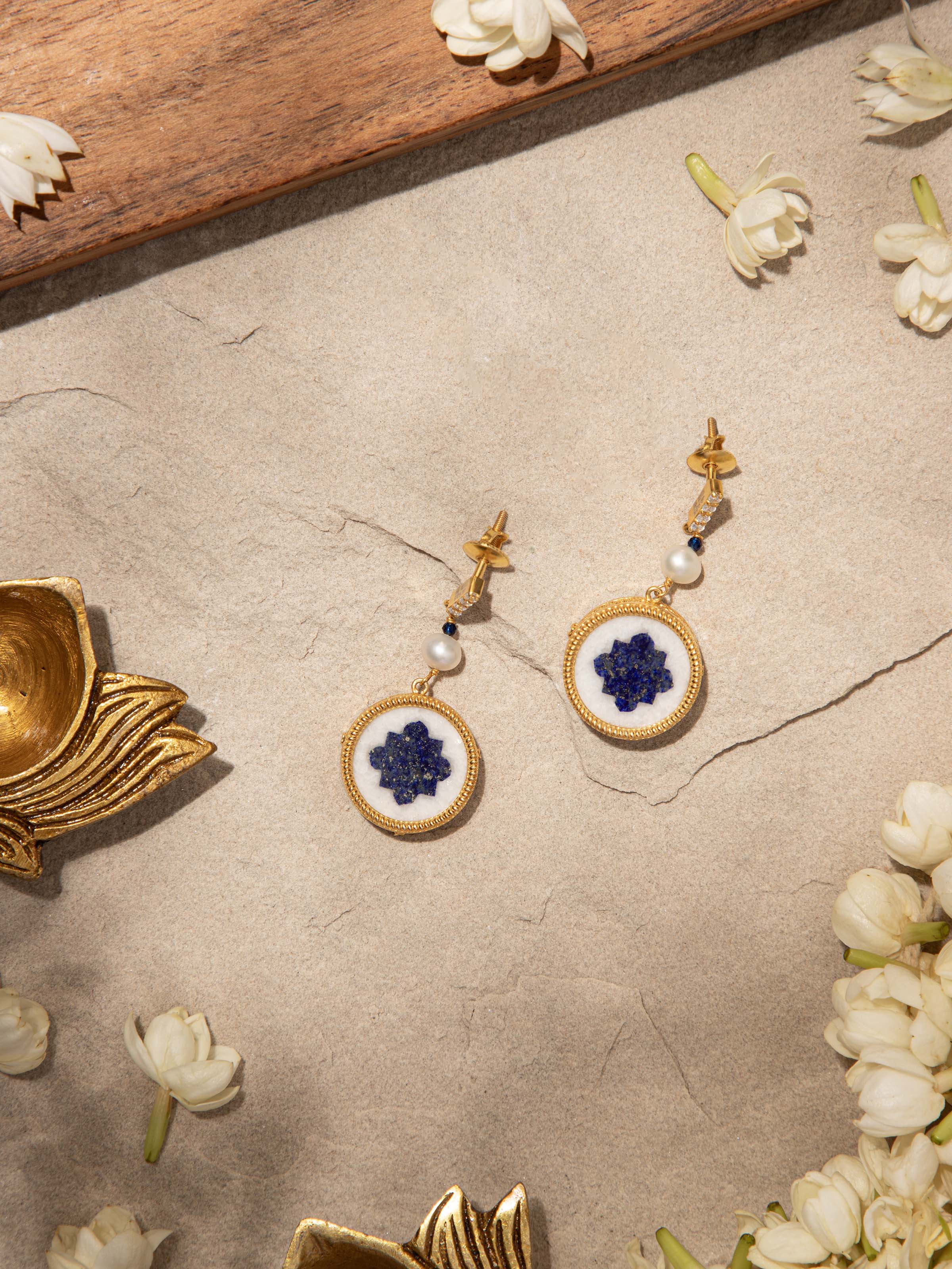 Parchinkari Silver Drop Earrings
