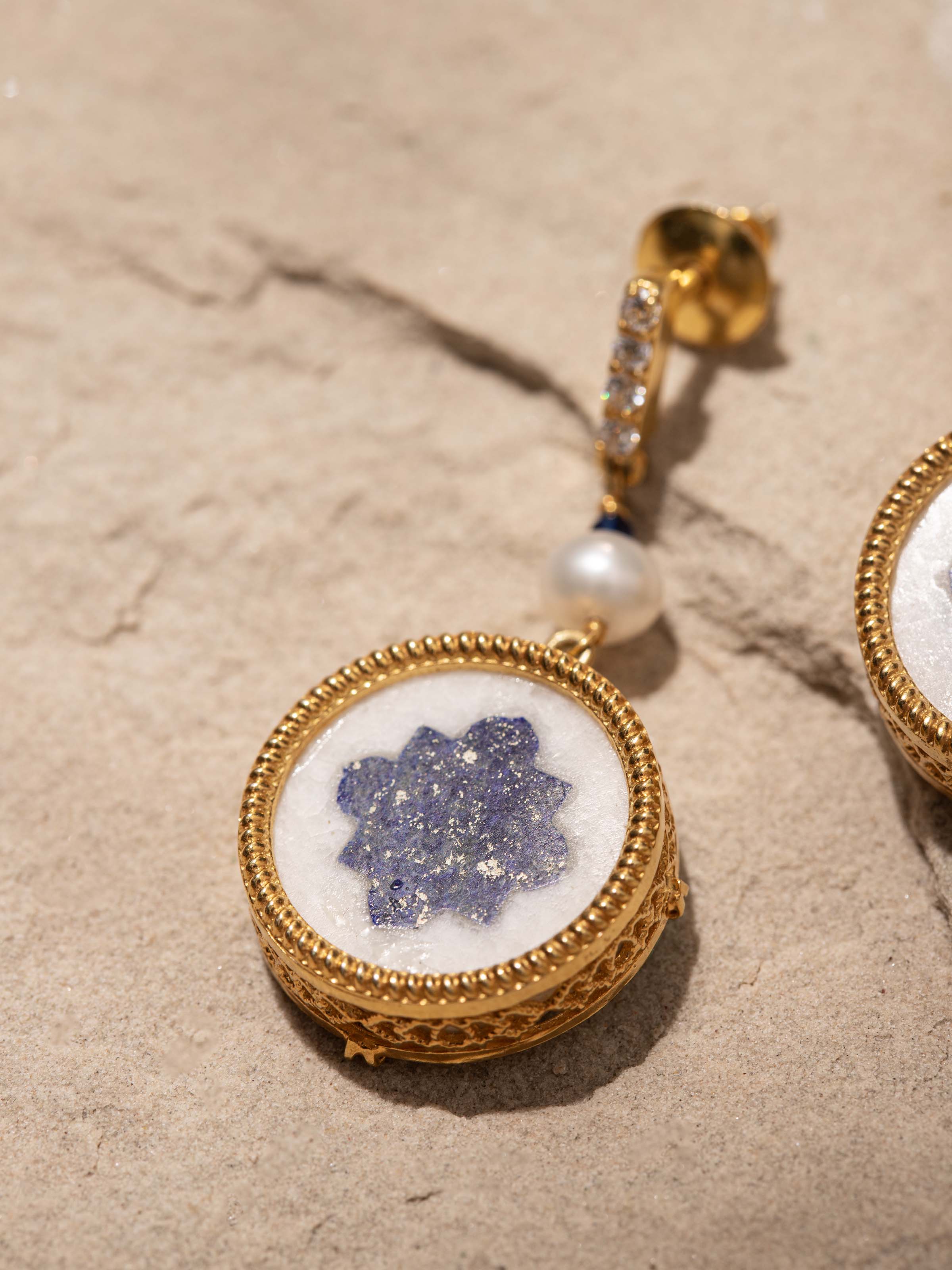 Parchinkari Silver Drop Earrings
