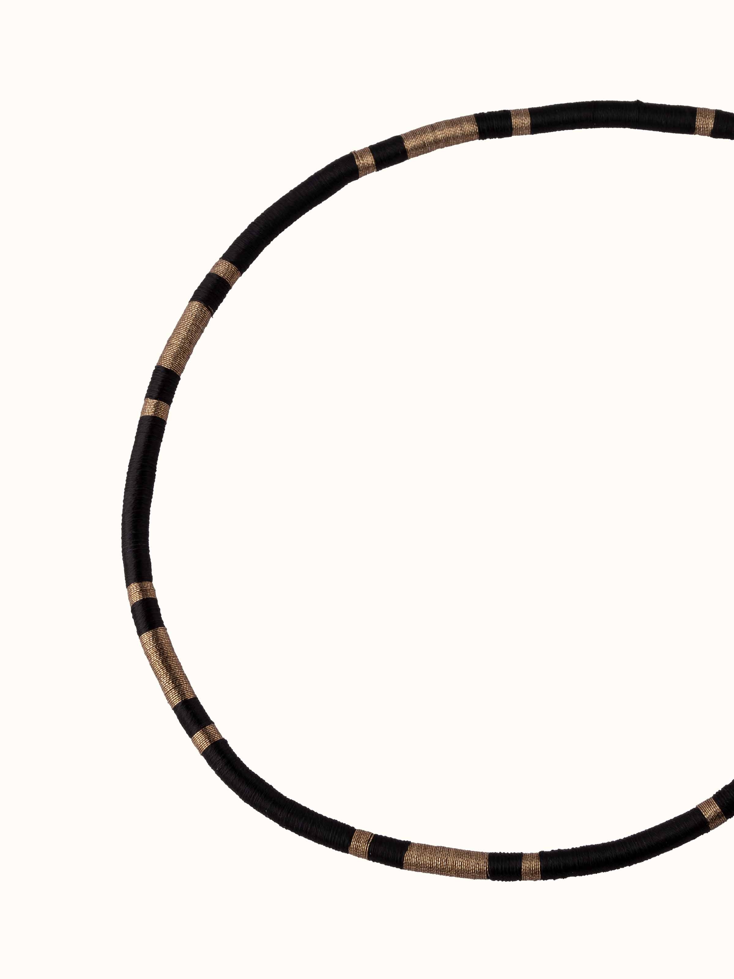 Back view of Patwa Collar Necklace focusing on the secure clasp and overall design.