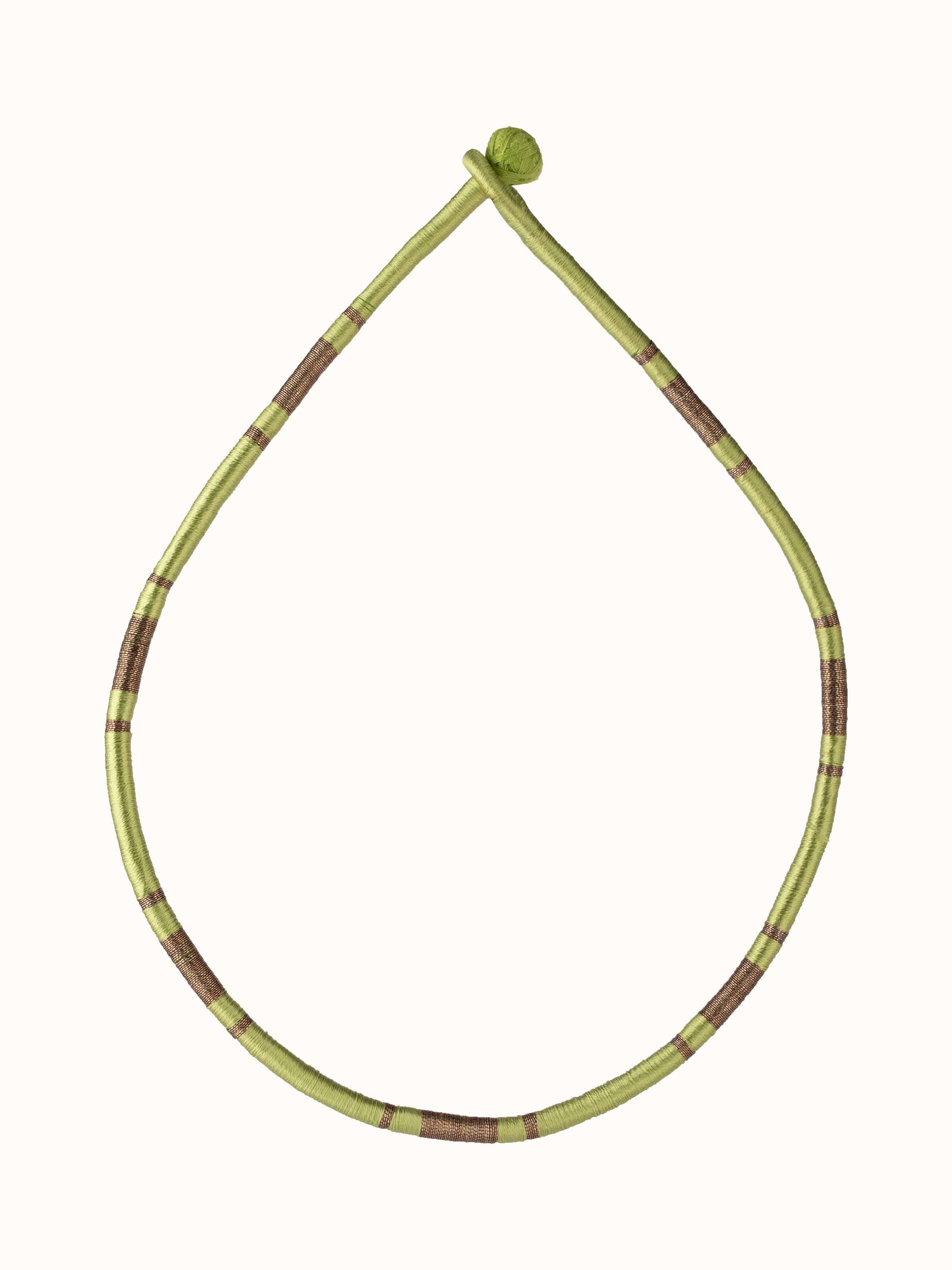 Front view of Patwa Collar Necklace displaying the intricate design and elegant finish.