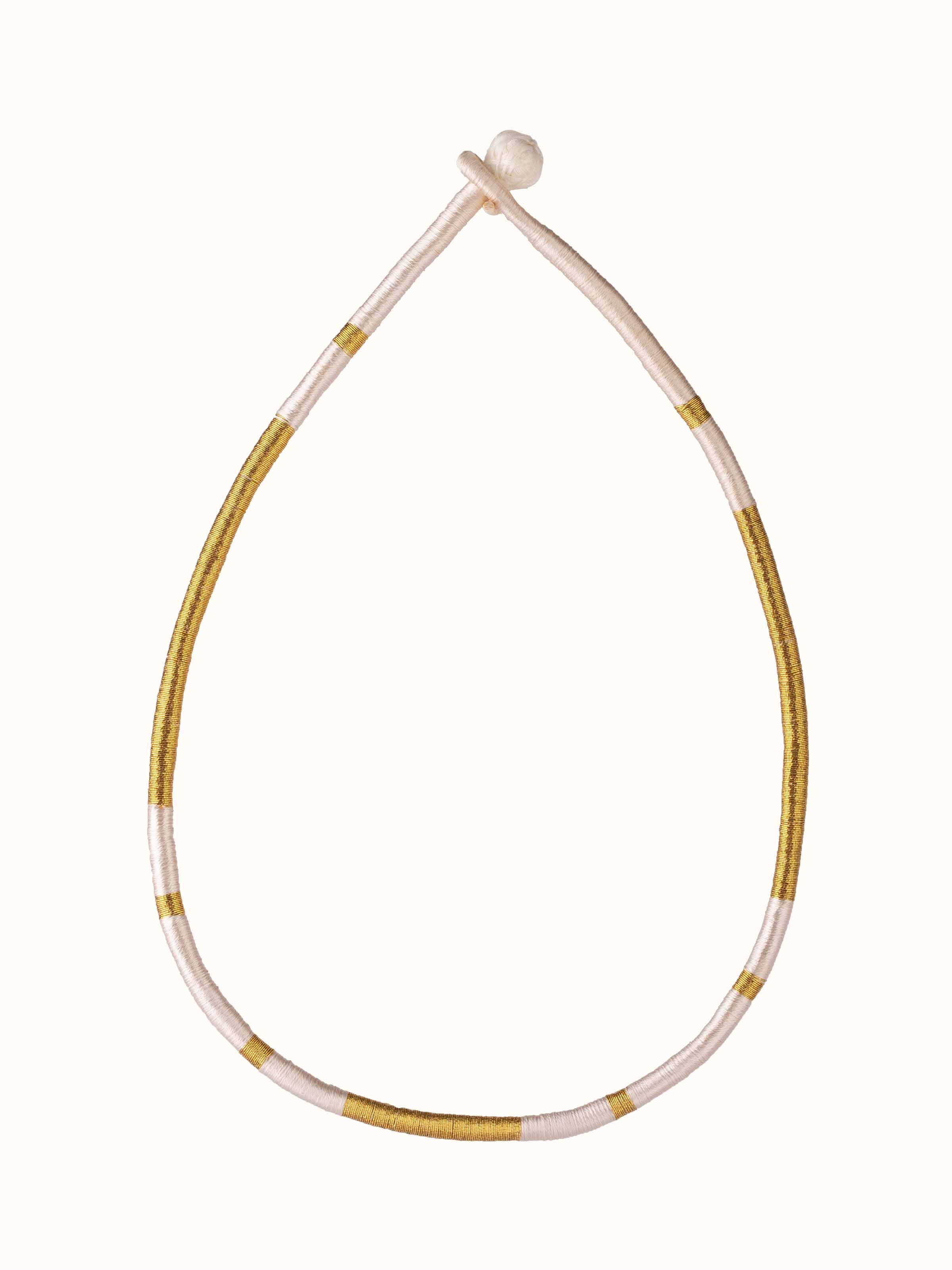 Front view of Patwa Collar Necklace showcasing its intricate design and luxurious materials