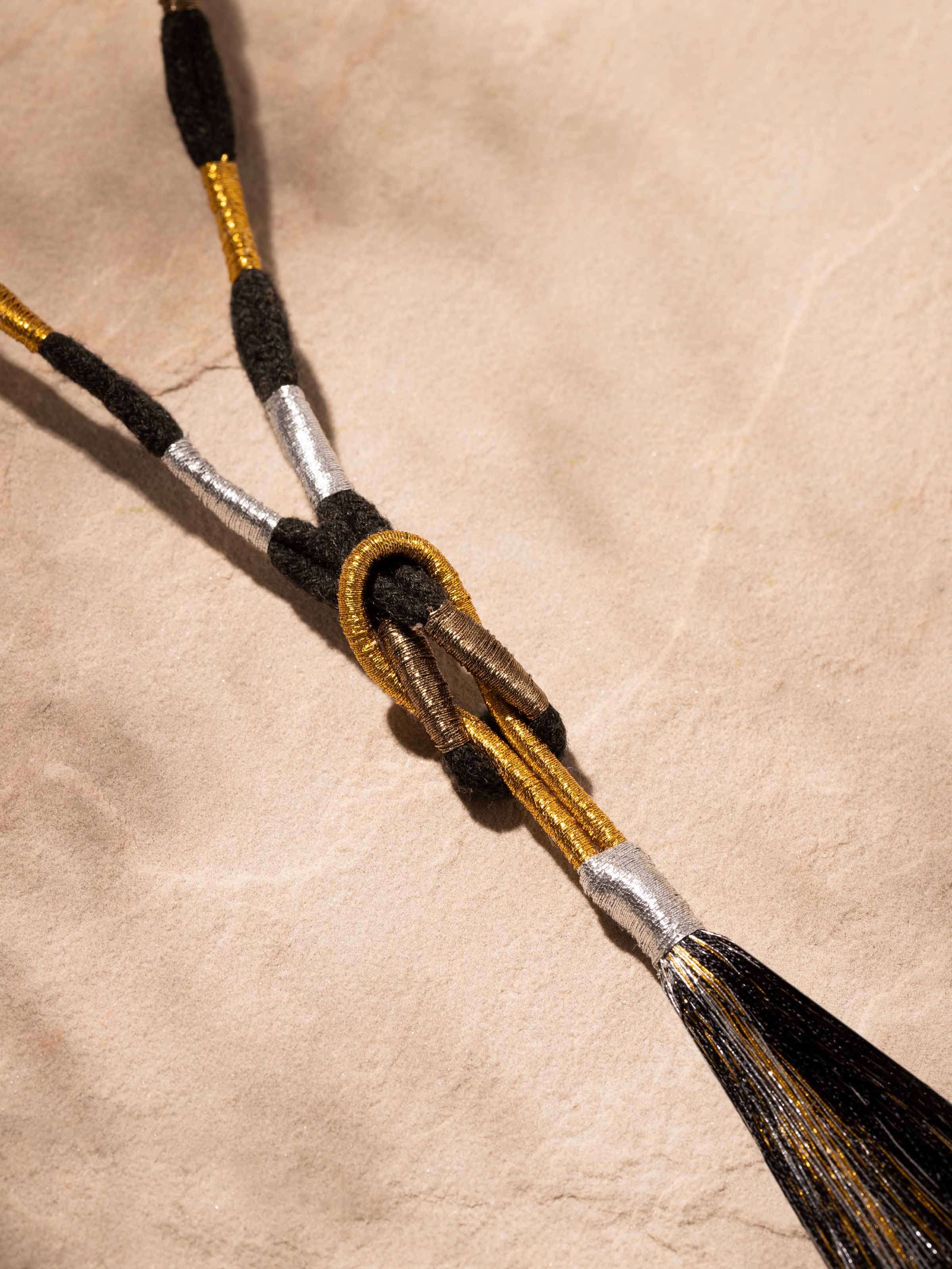 Back view of Patwa Long Necklace highlighting clasp and design details.