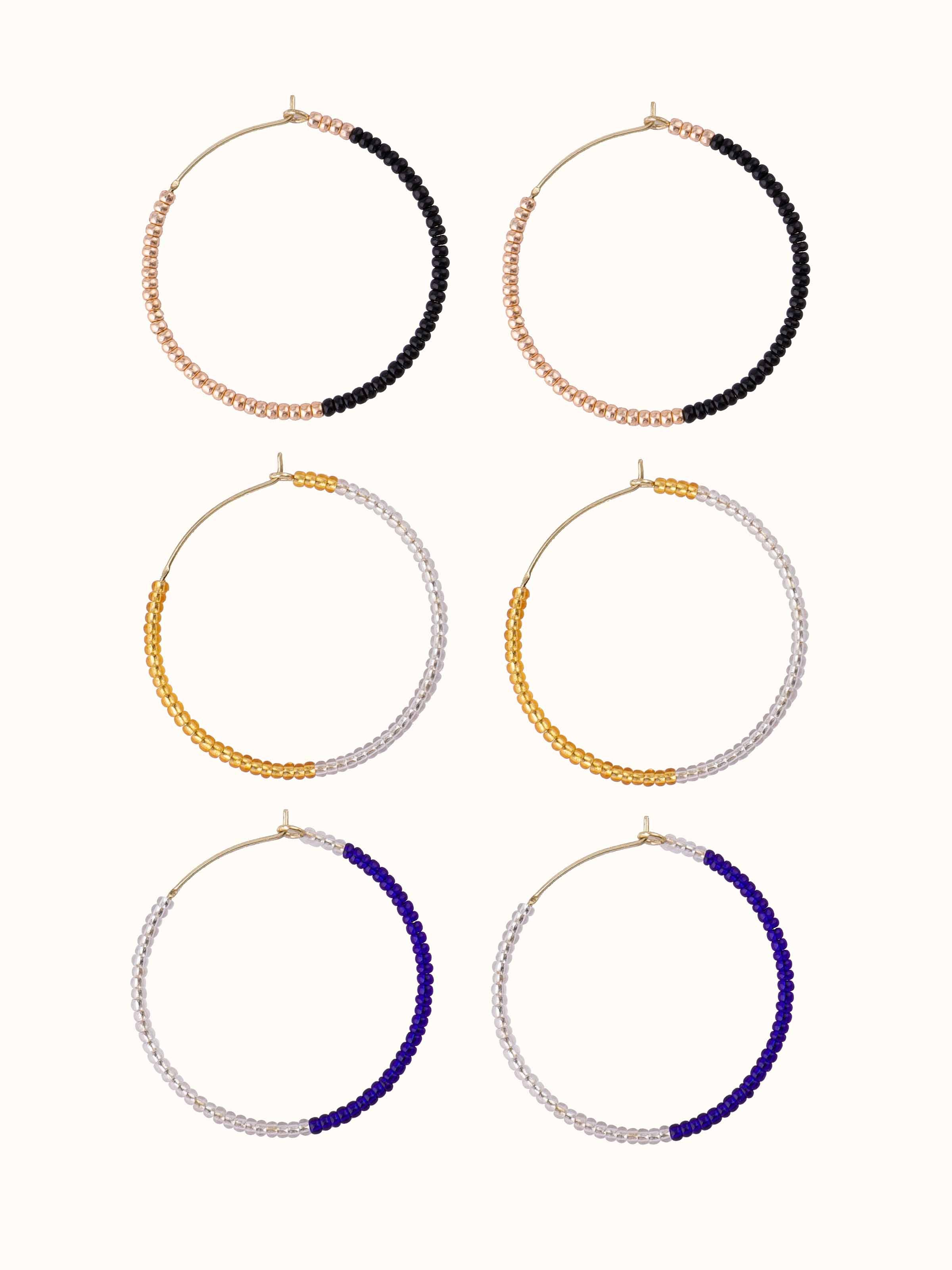 Front view of handcrafted earrings highlighting elegant design and craftsmanship