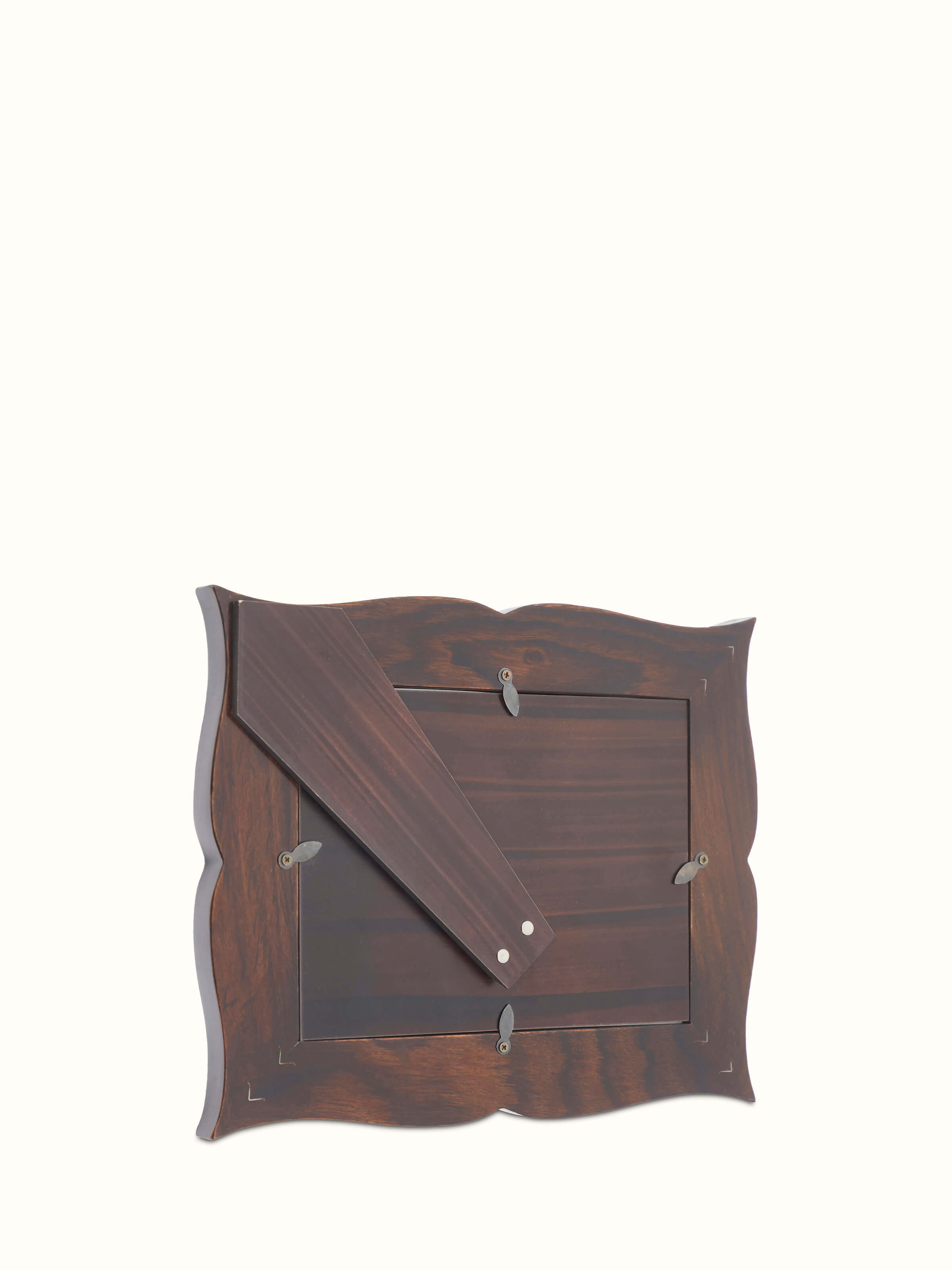 Detailed view of Tarkashi Sheesham Wood & Brass Photo Frames focusing on materials