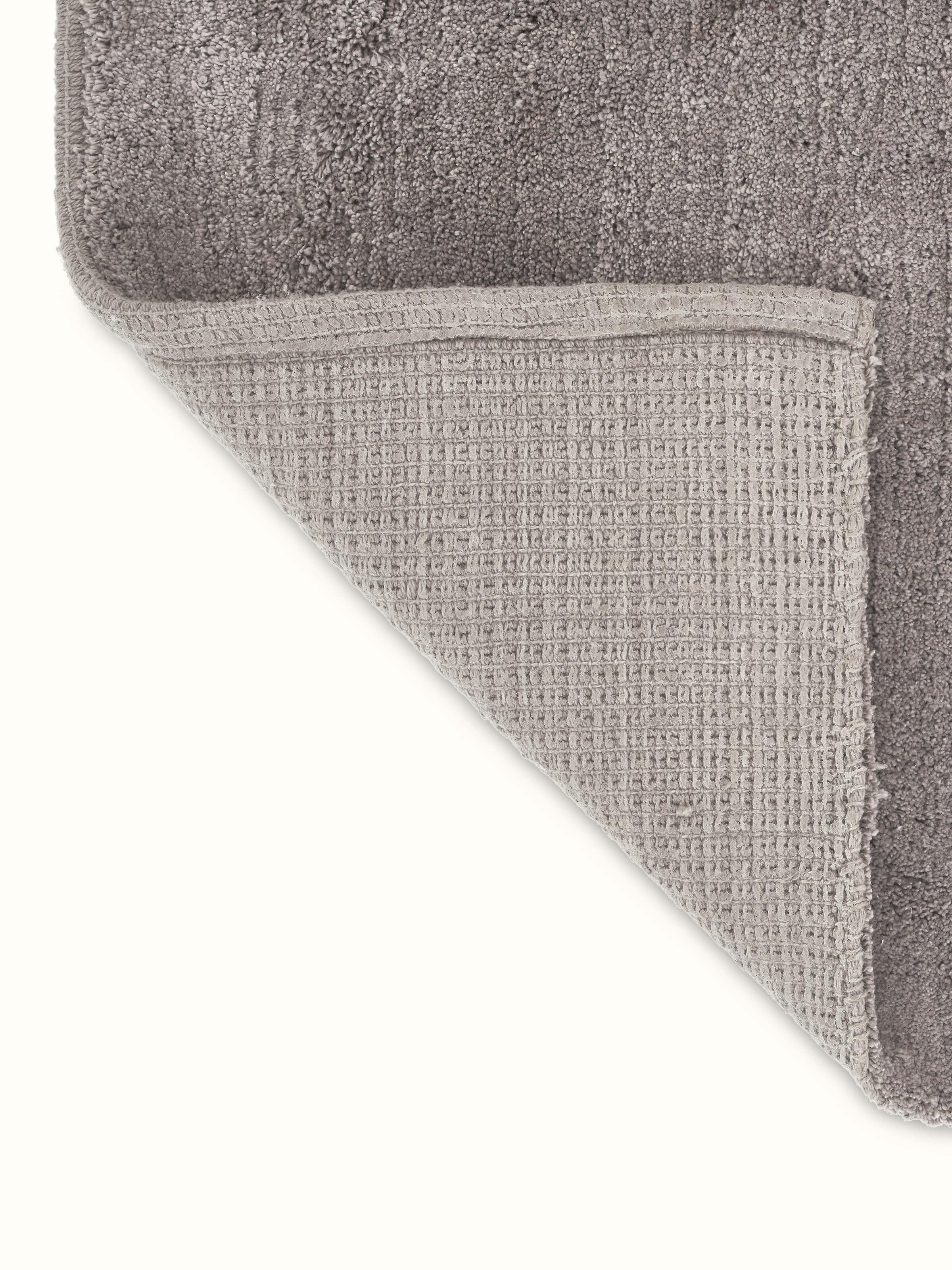 Top view of Karya solid brown cotton bath mat displaying its full surface and color consistency