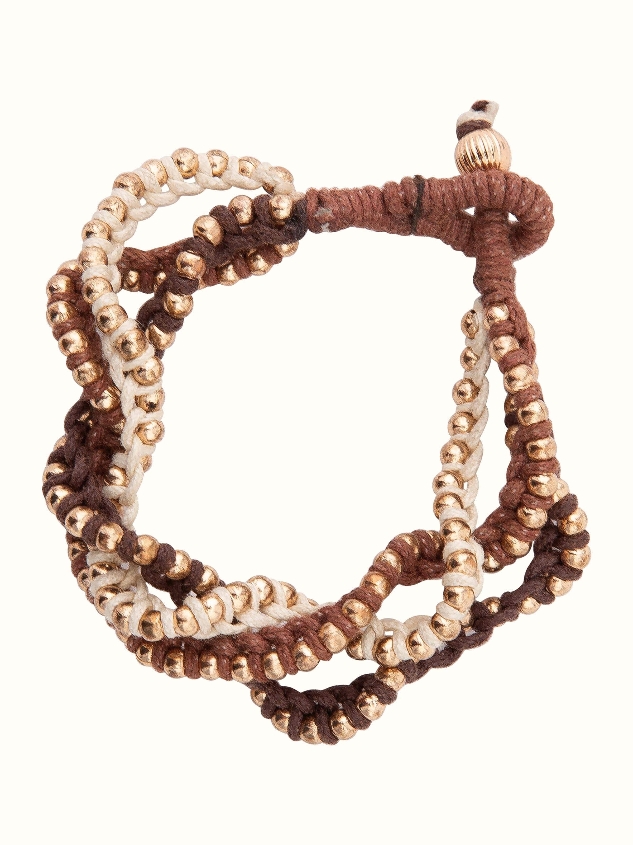 Front view of Lambani long necklace featuring colorful and traditional design.