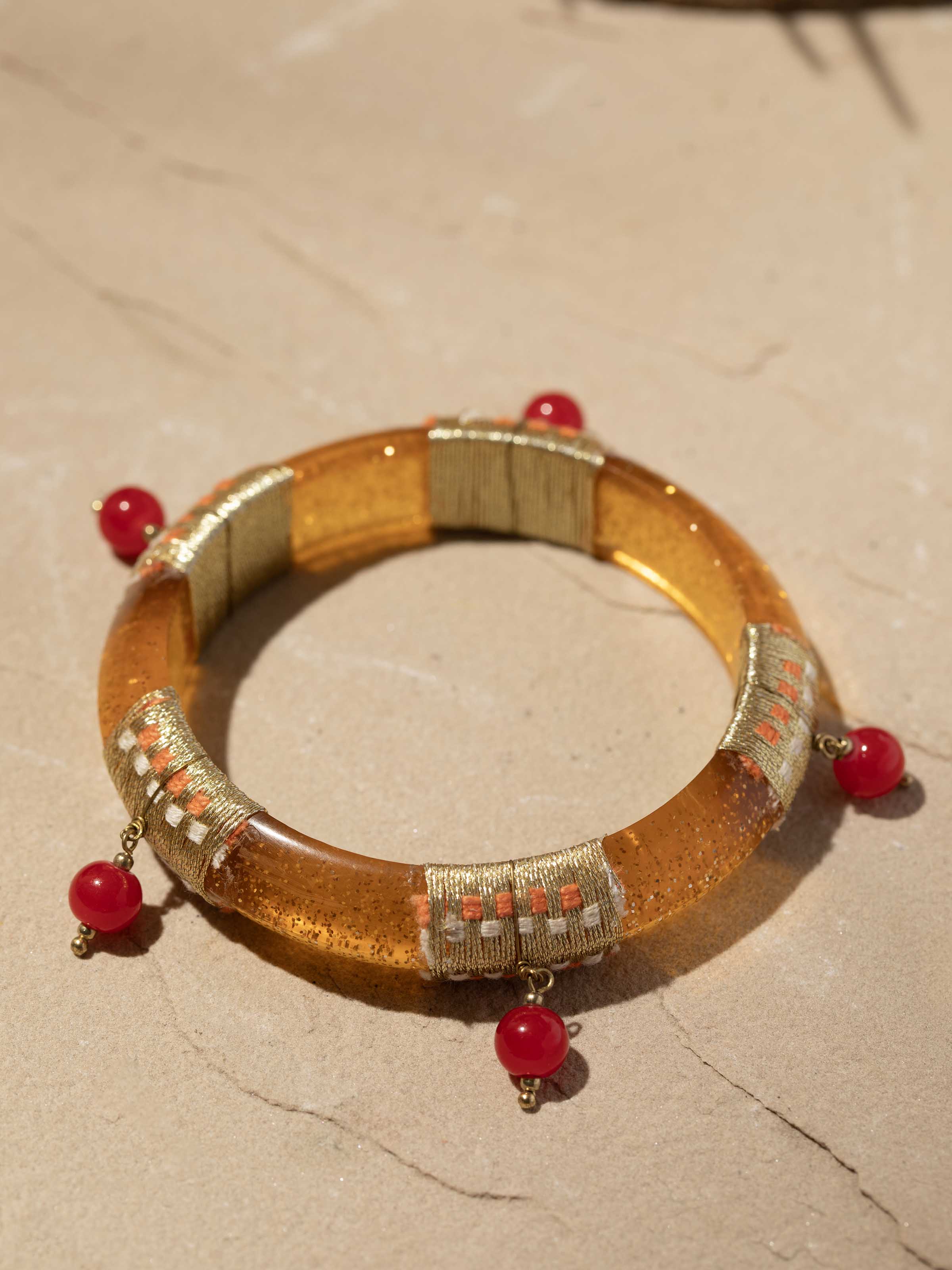 Detailed view of Handcrafted Flexible Bracelet emphasizing the craftsmanship and flexible design.
