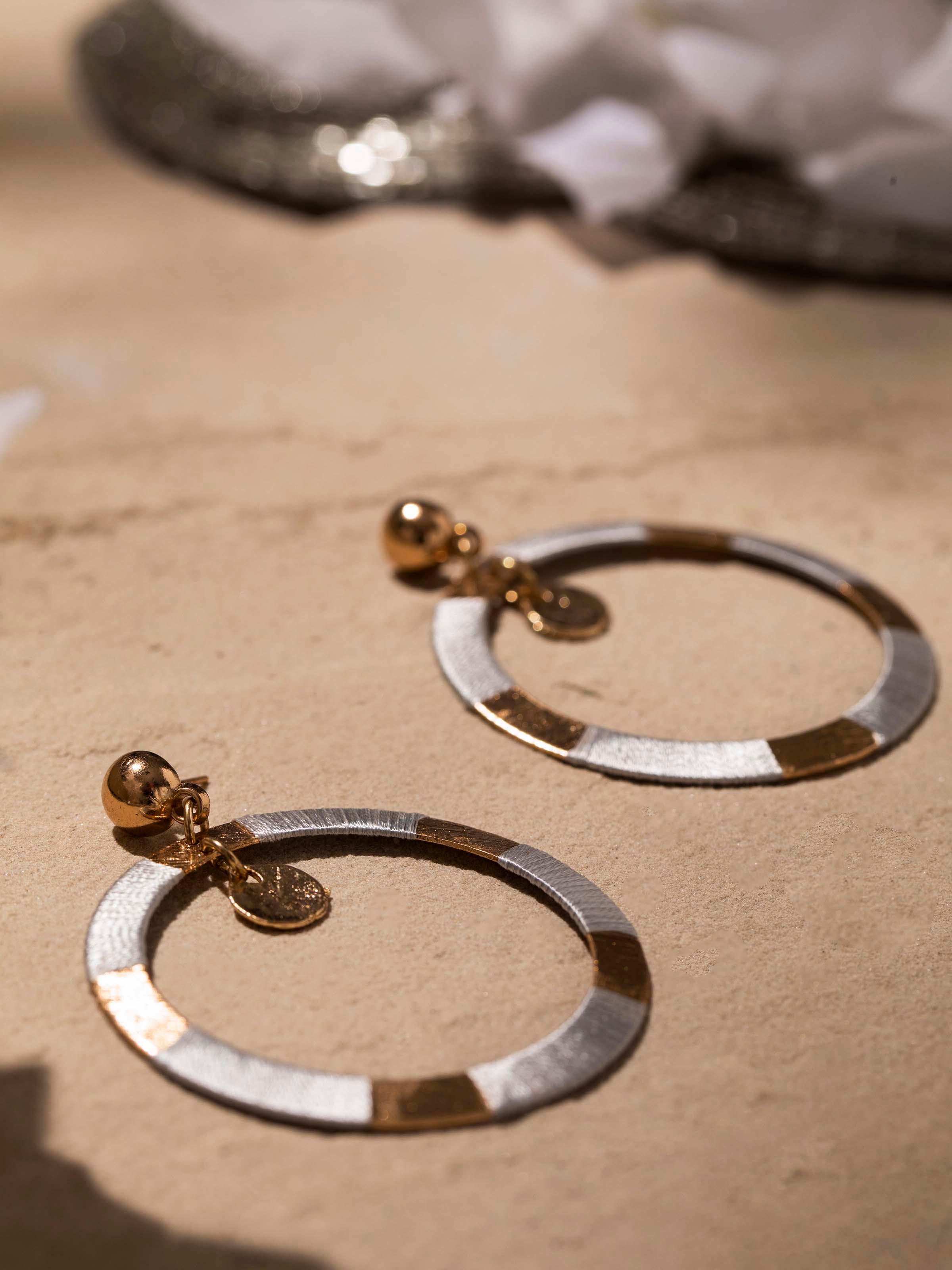 Detailed view of Handcrafted Drop Earrings focusing on fine craftsmanship and design.