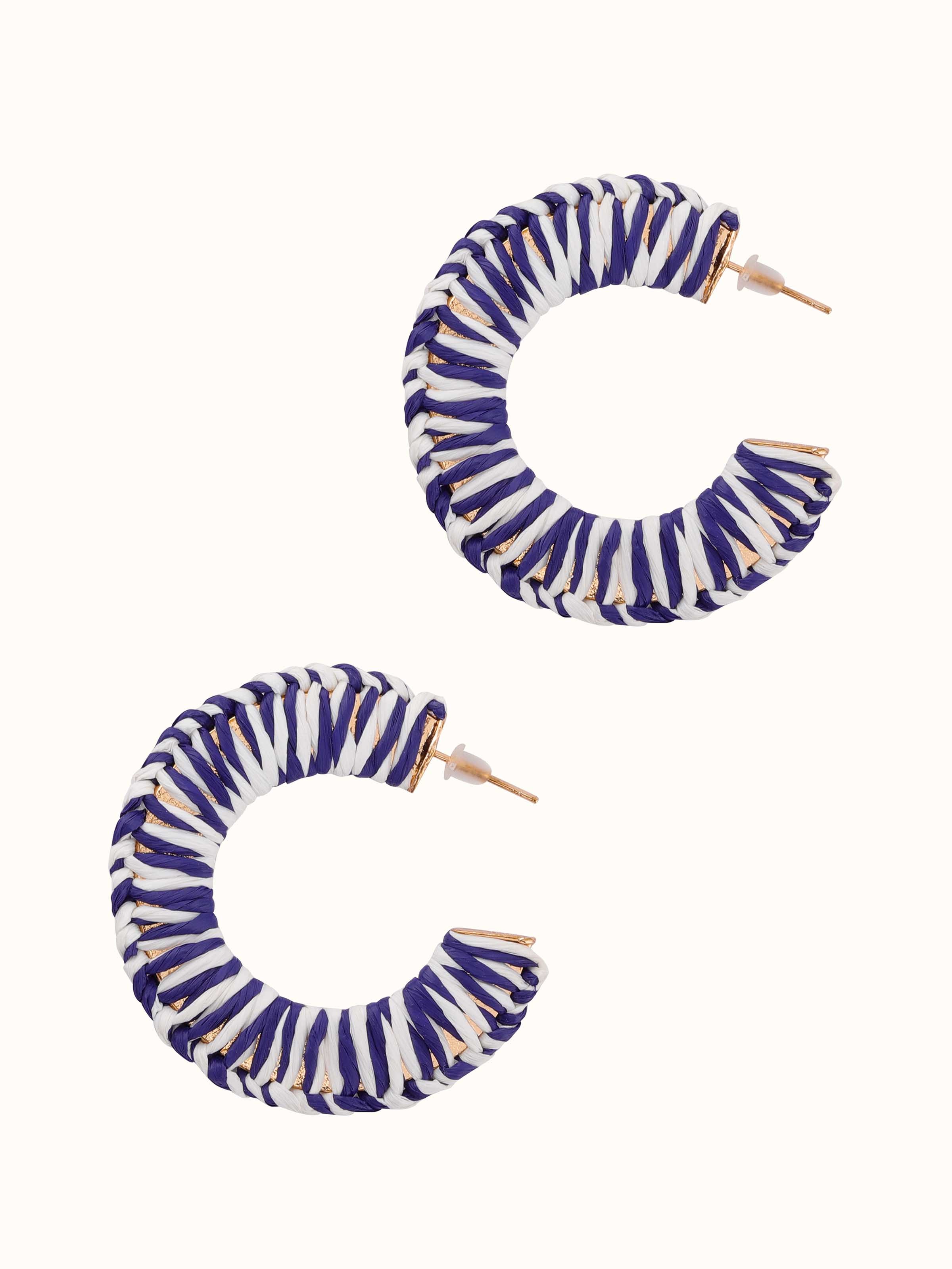 Back view of Handcrafted Hoop Earrings showing the smooth finish and secure fastening.