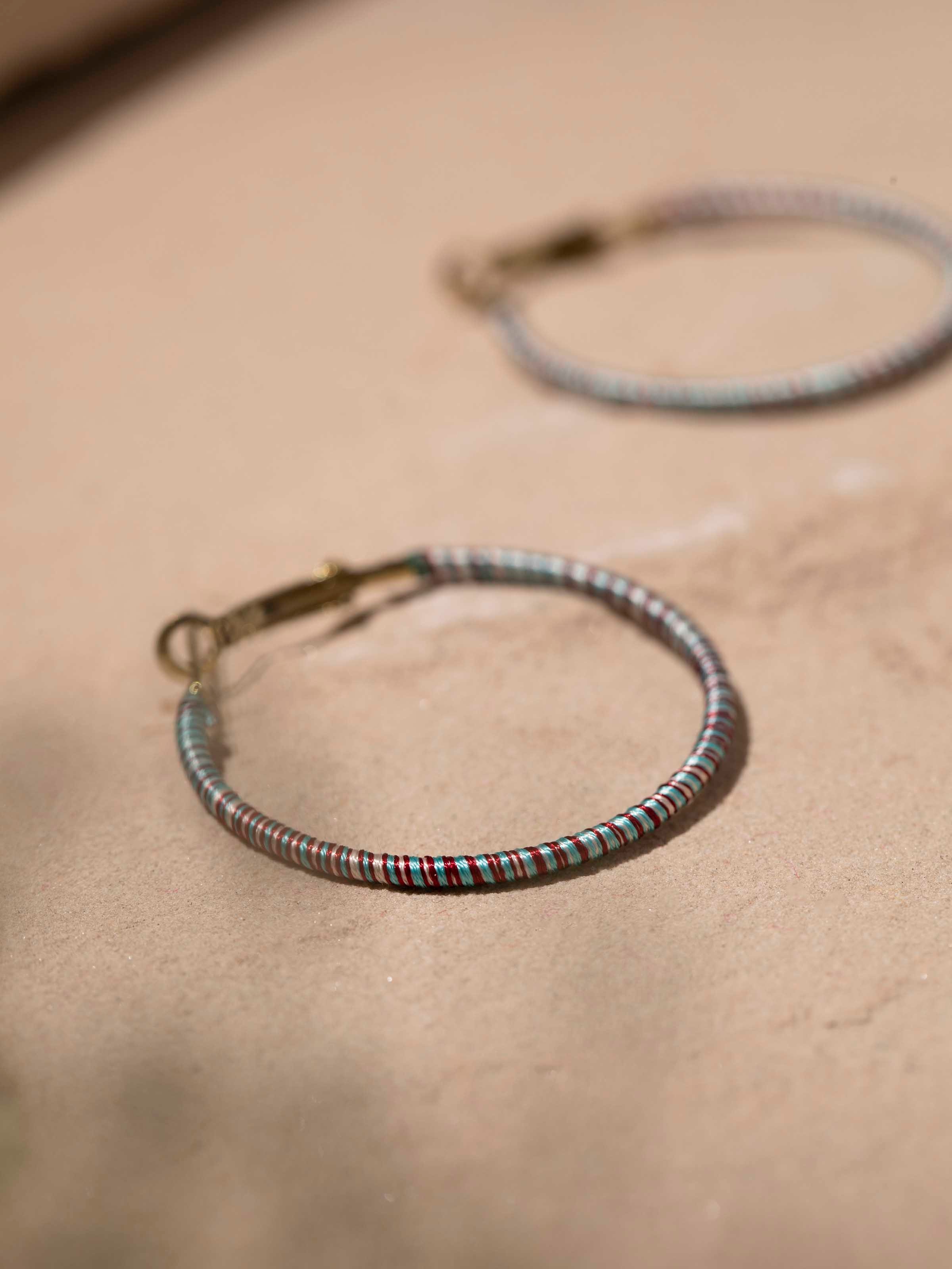 Back view of Handcrafted Long Necklace showing the clasp and detailed craftsmanship.