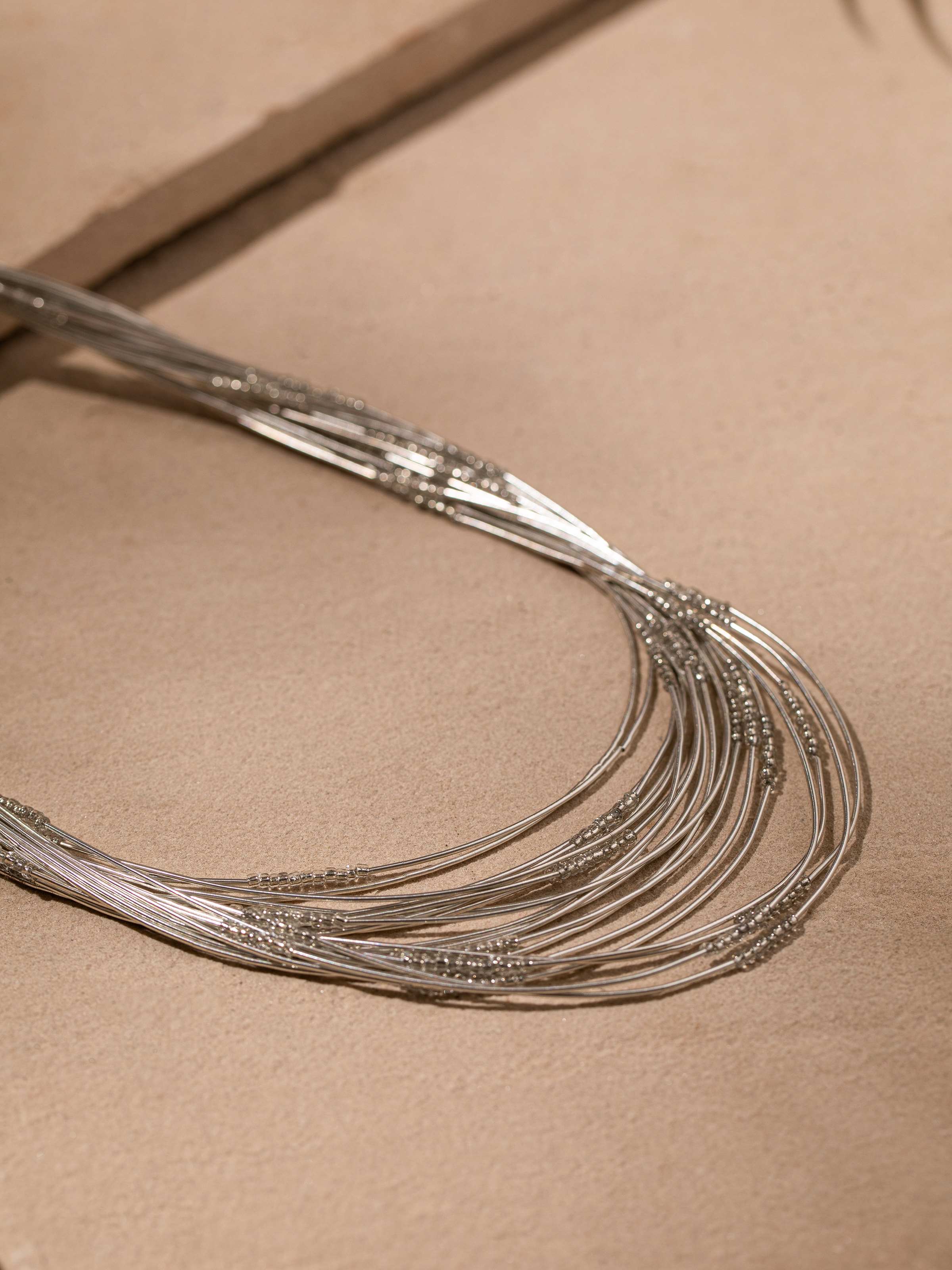 Detailed view of Handcrafted Collar Necklace highlighting luxurious materials and meticulous craftsmanship.