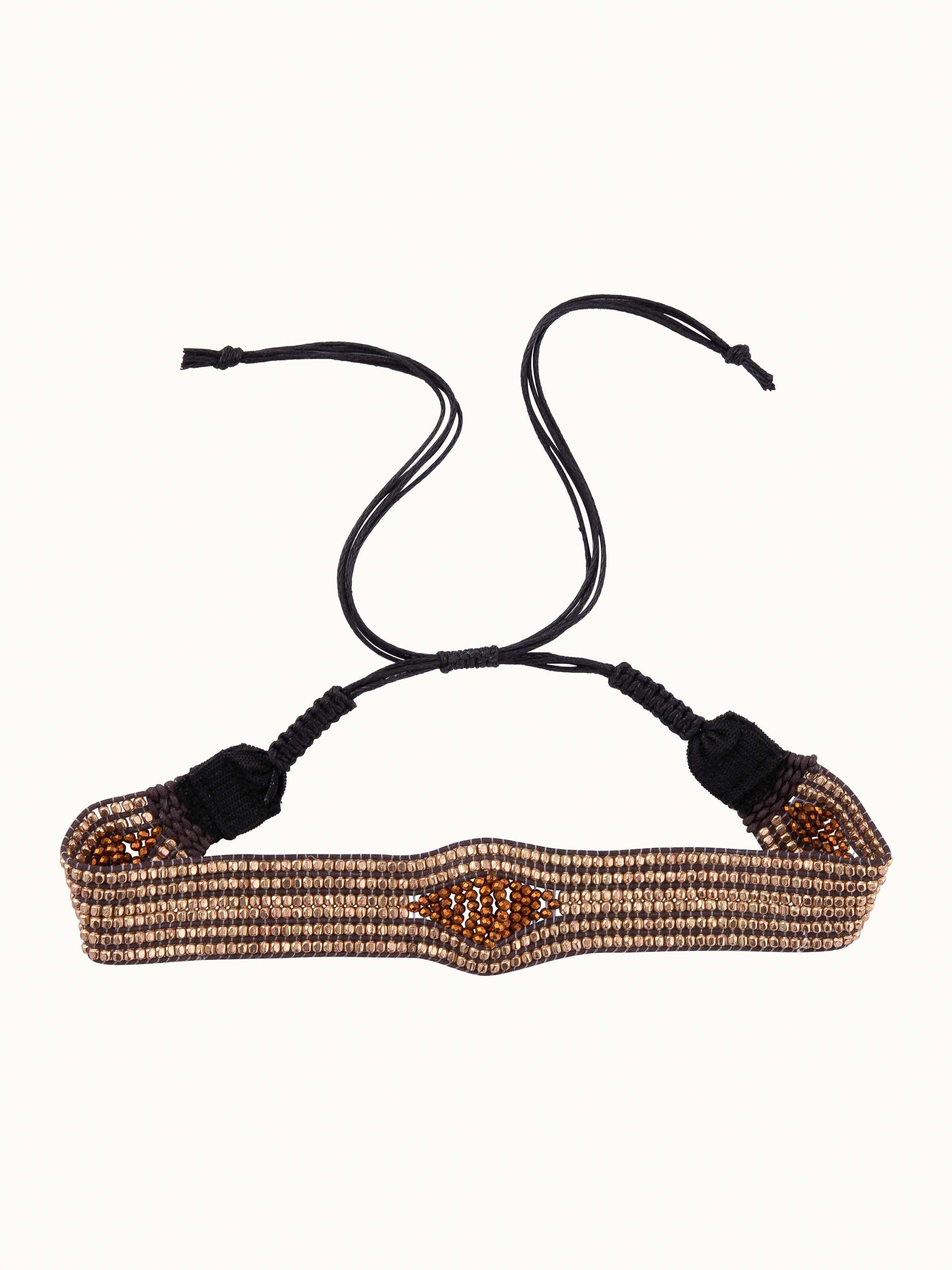 Front view of Handcrafted Choker featuring unique design and artisanal craftsmanship.