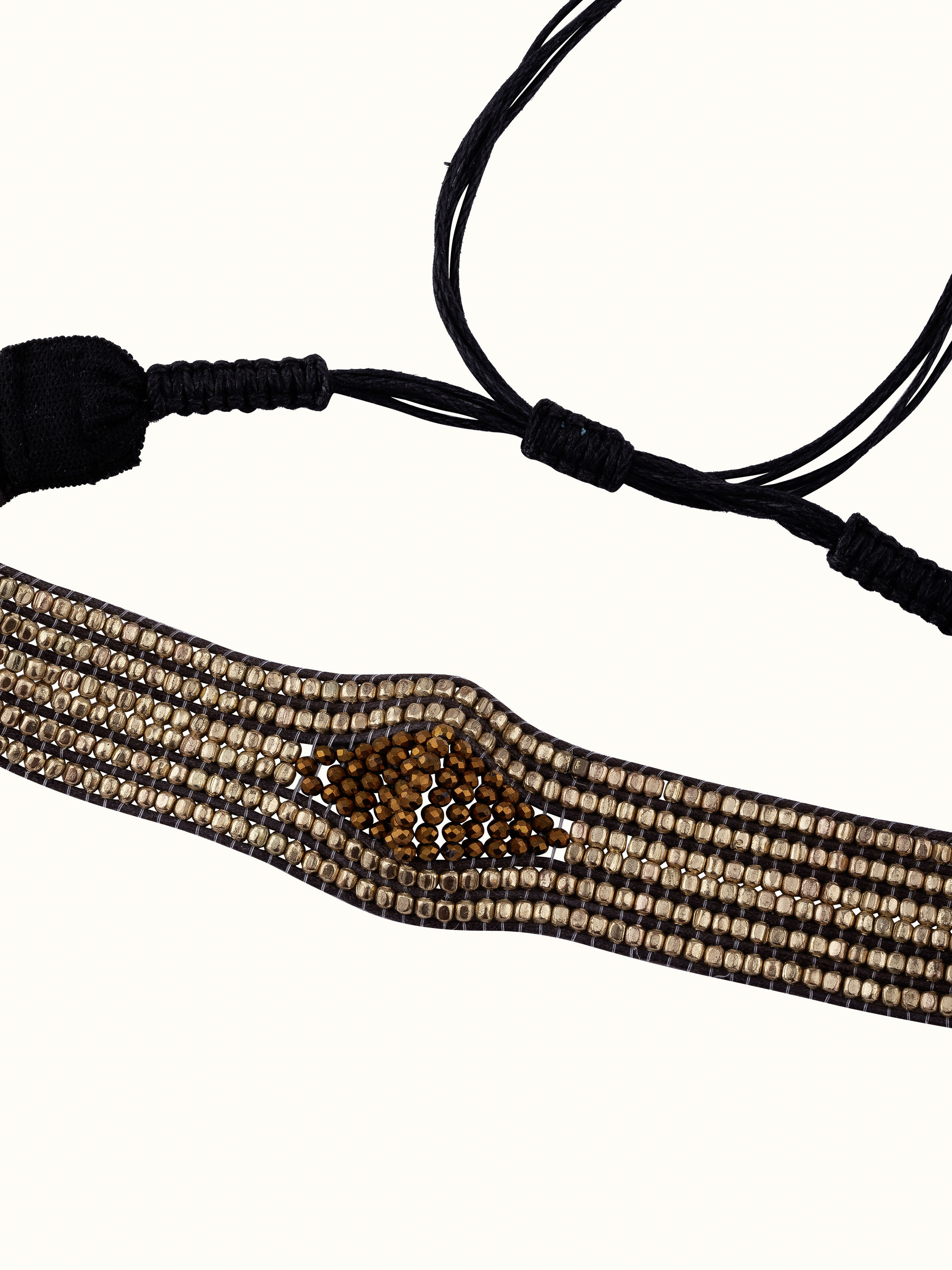 Side view of Handcrafted Choker showcasing the unique design and high-quality craftsmanship.