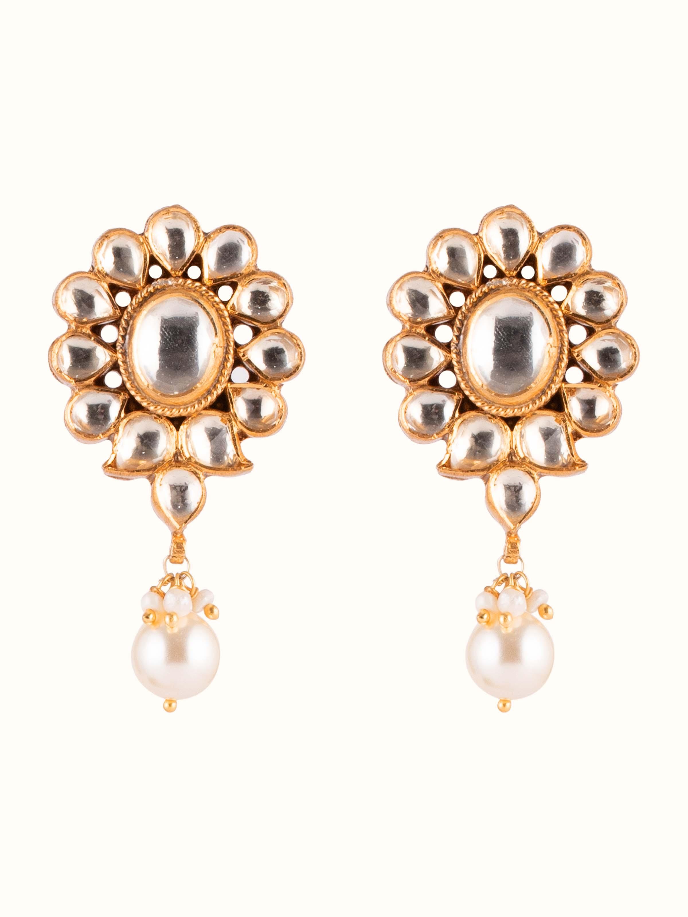 Front view of Silver Smithing Drops showcasing fine silverwork and drop design.