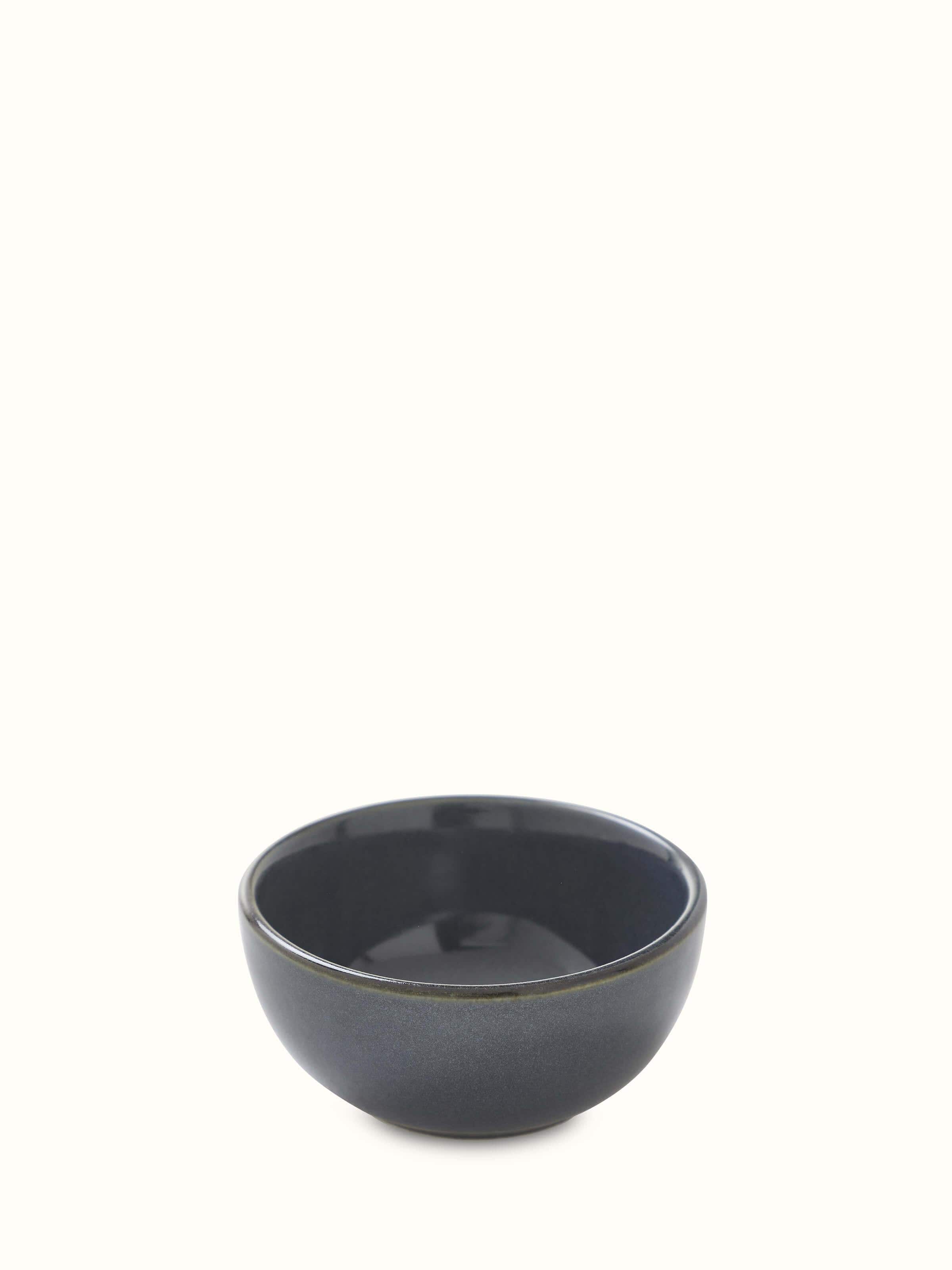 Front view of Khurja pottery ceramic dinner bowl set (4 pcs) displaying the elegant design and traditional craftsmanship