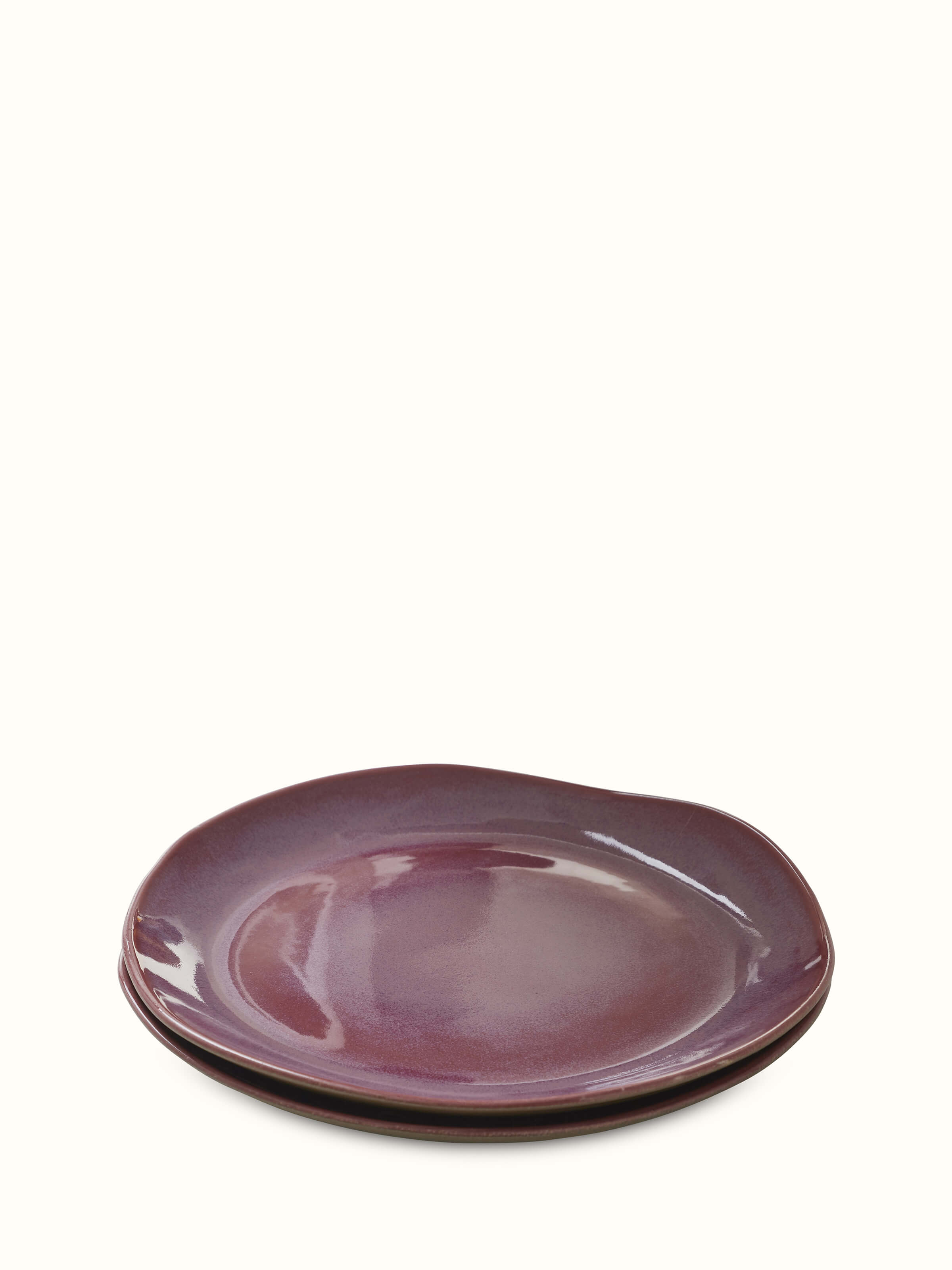 Top view of Khurja Pottery Ceramic Dinner Plates showcasing intricate patterns