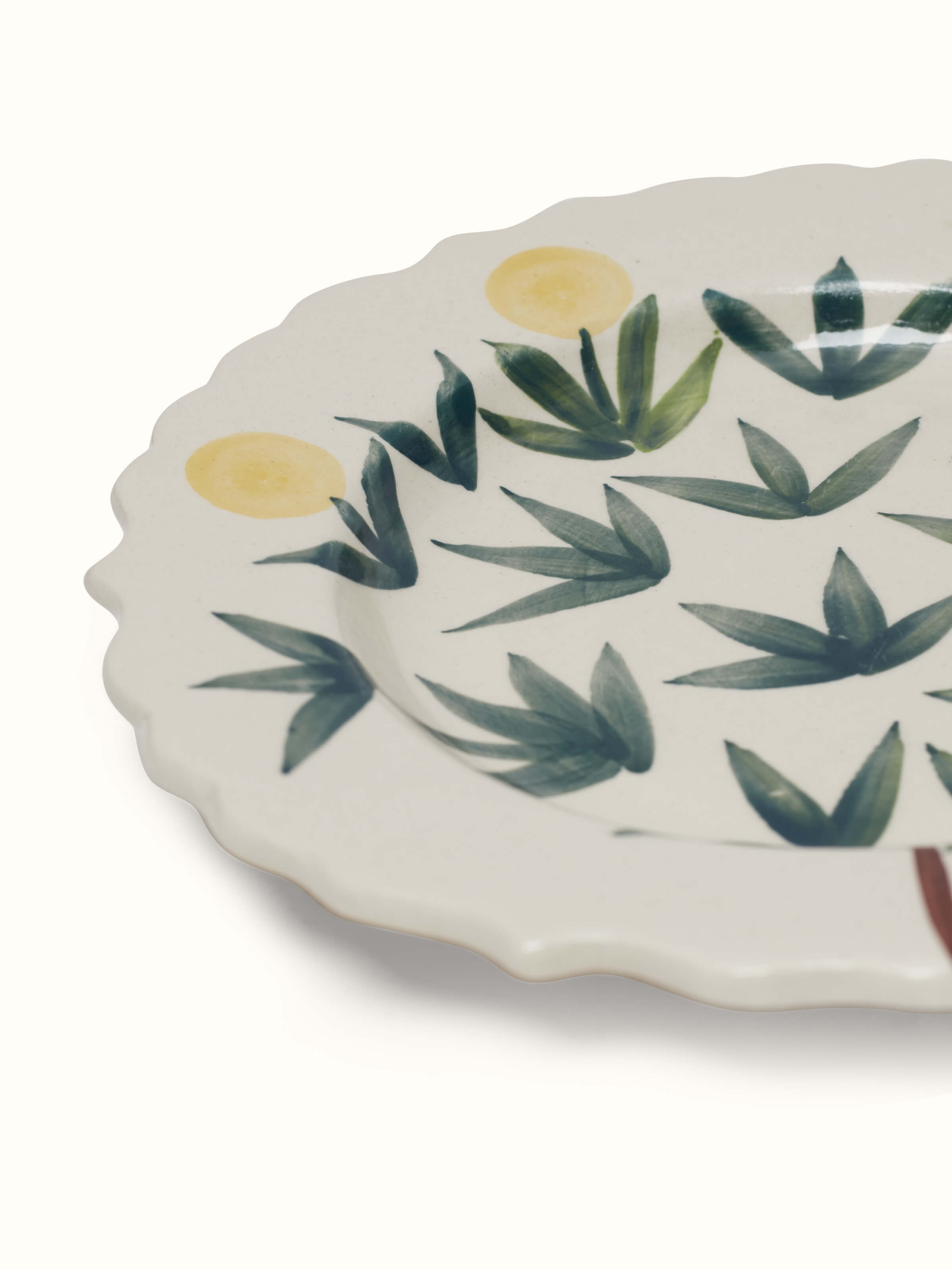 Front view of Aari Embroidery Bluestreak Wrasse Wall Art emphasizing the detailed embroidery work.