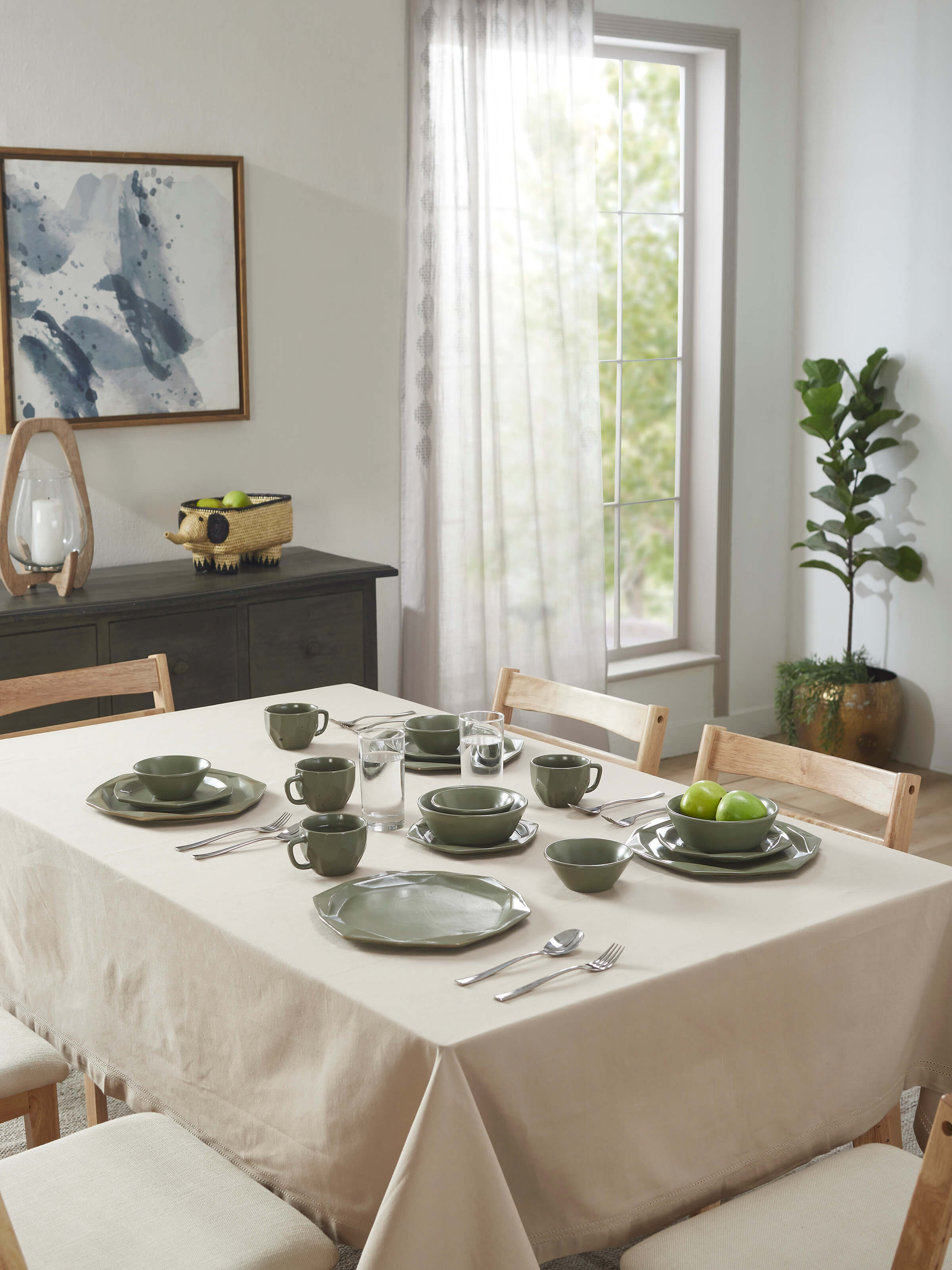 Detailed view of Khurja pottery ceramic dinner plates highlighting their texture and design.