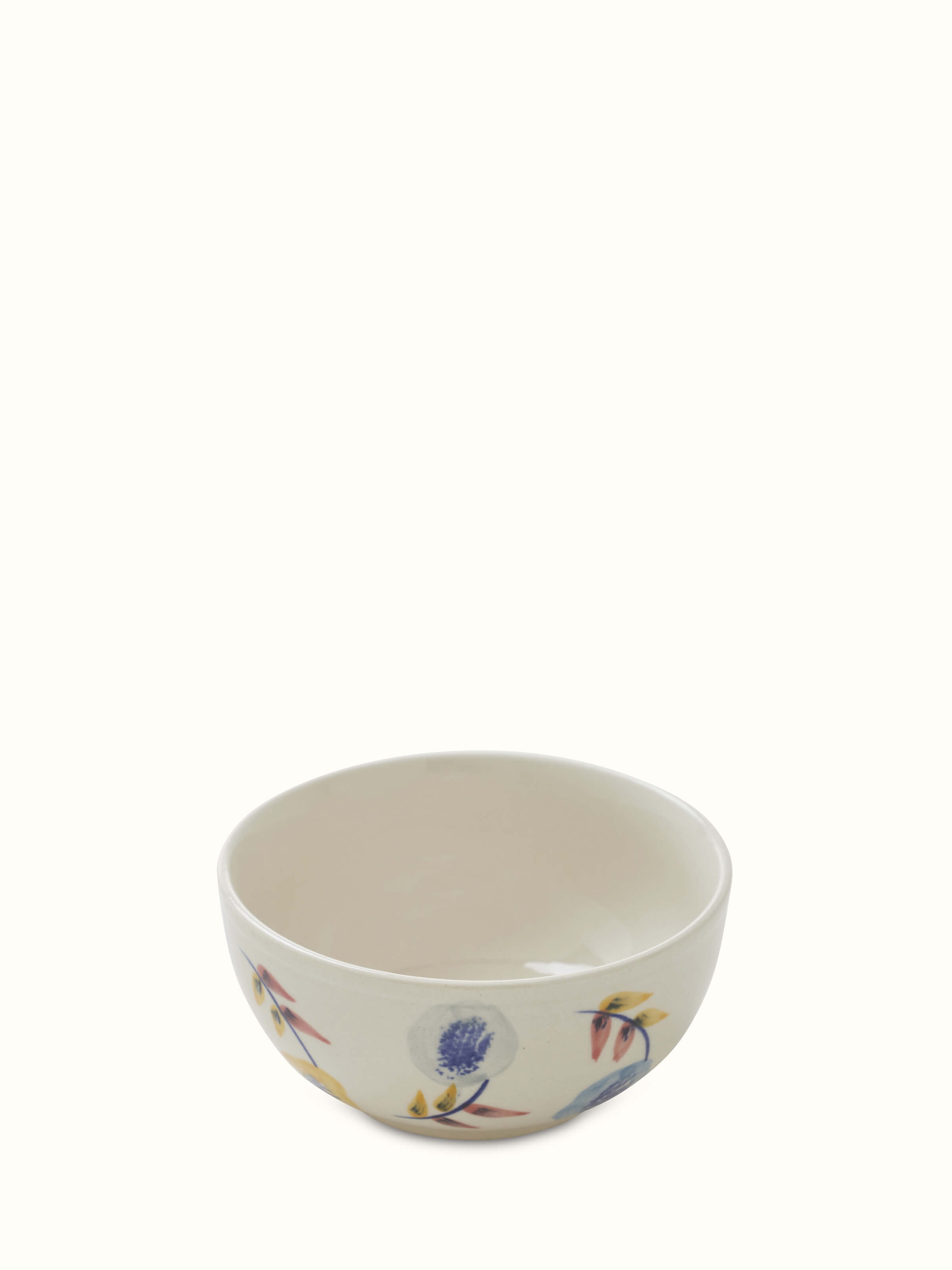 Detailed view of Khurja pottery ceramic nut bowls set of 2, focusing on the intricate patterns and ceramic texture.