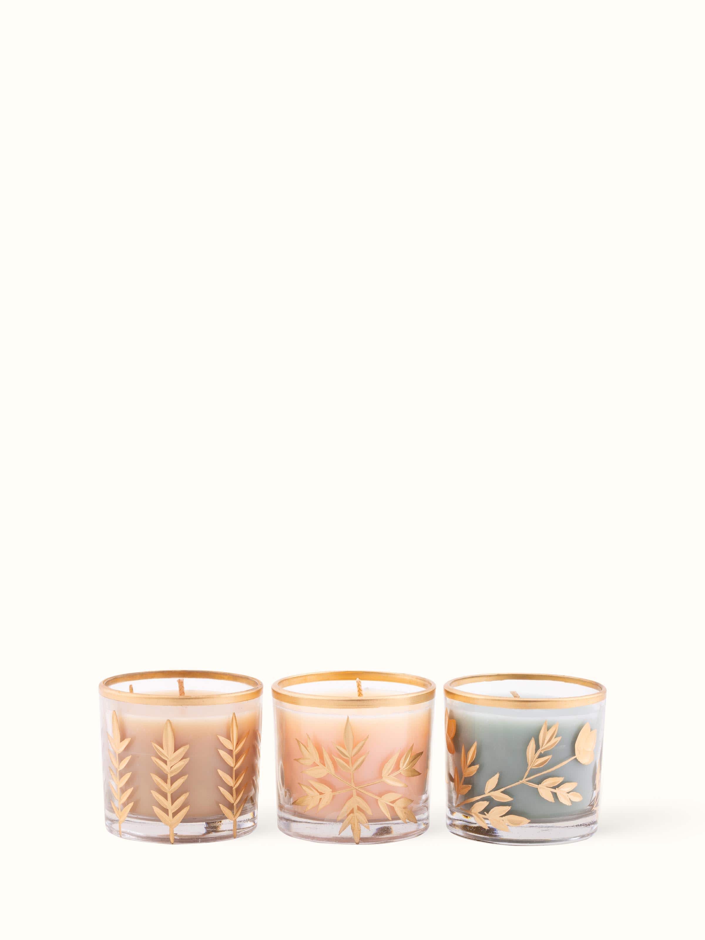 Glass Candle Daali M (Set of 3)