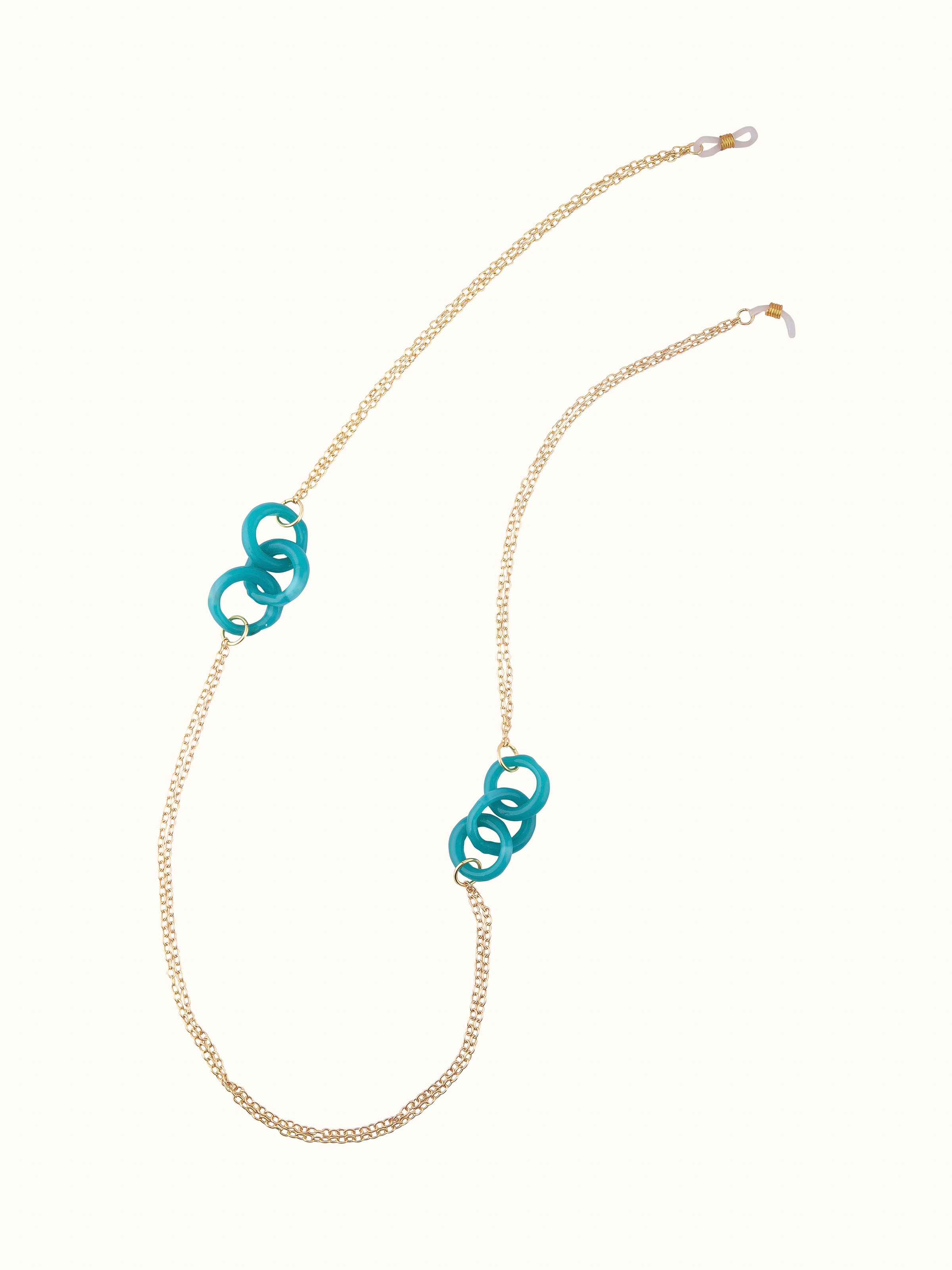 Front view of Glass Bead Lanyard featuring vibrant beadwork