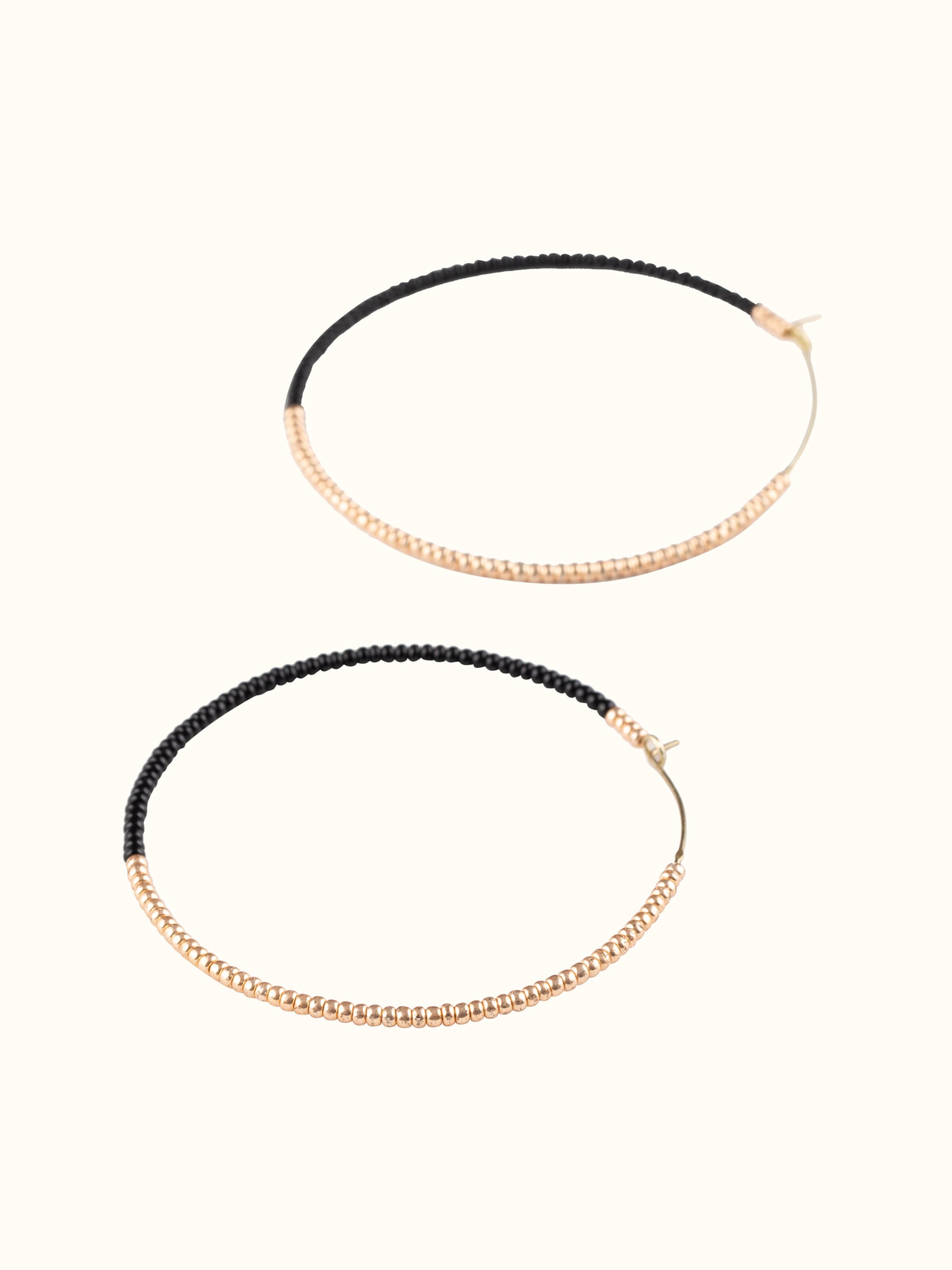 Angled view of Handcrafted Earrings highlighting their stylish and unique design features.