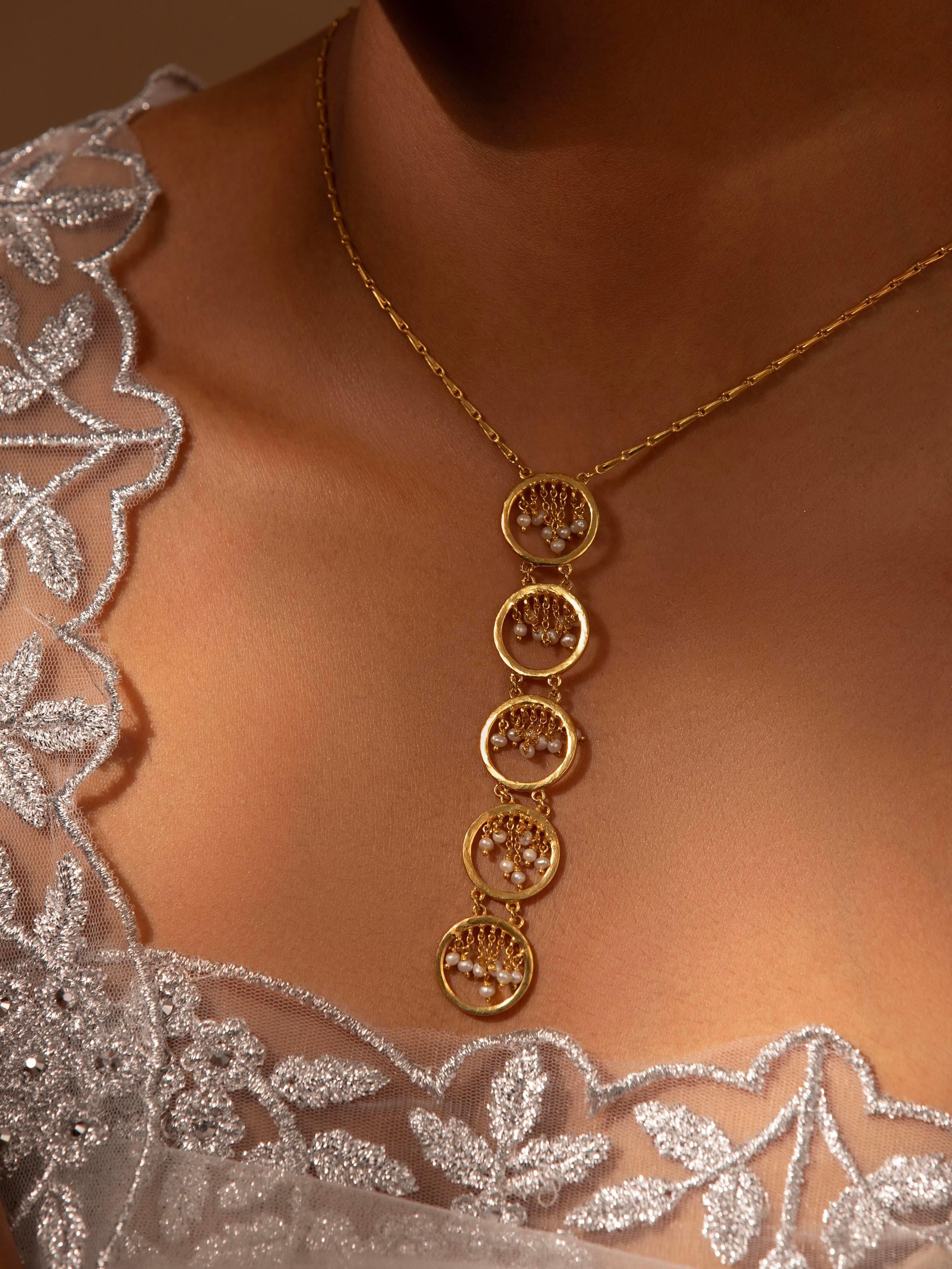 Silver Smithing Long Necklace