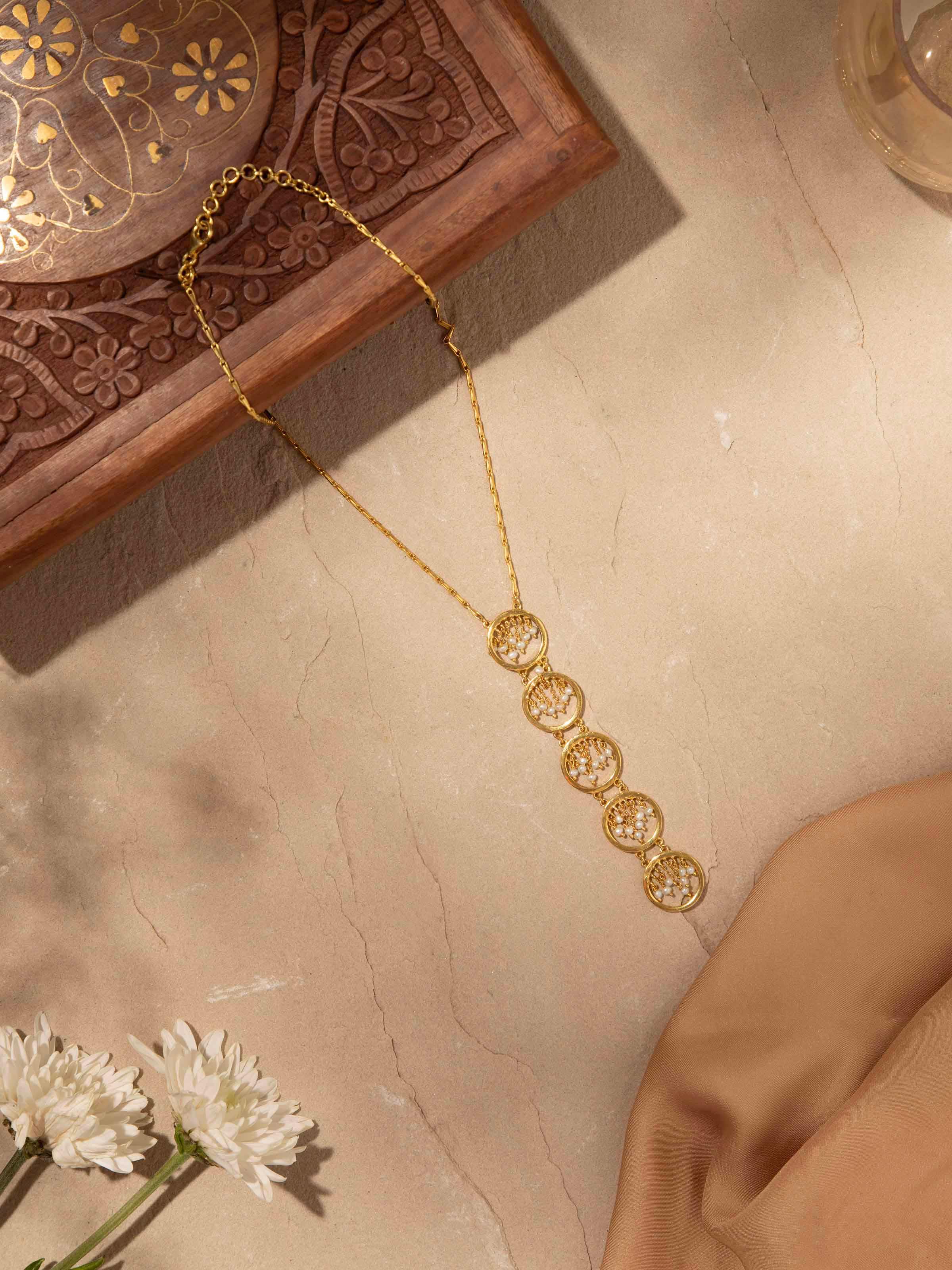 Silver Smithing Long Necklace