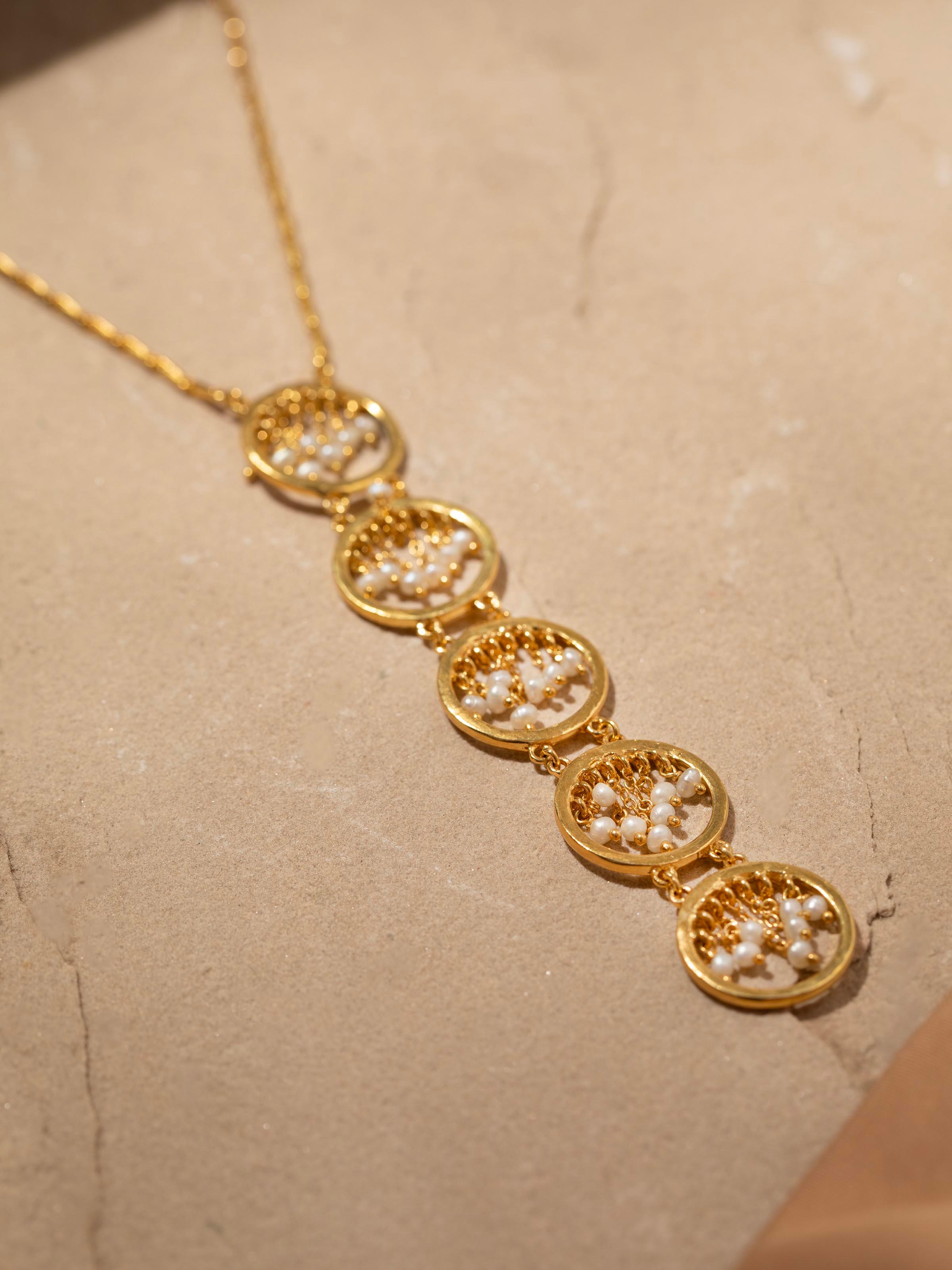 Silver Smithing Long Necklace
