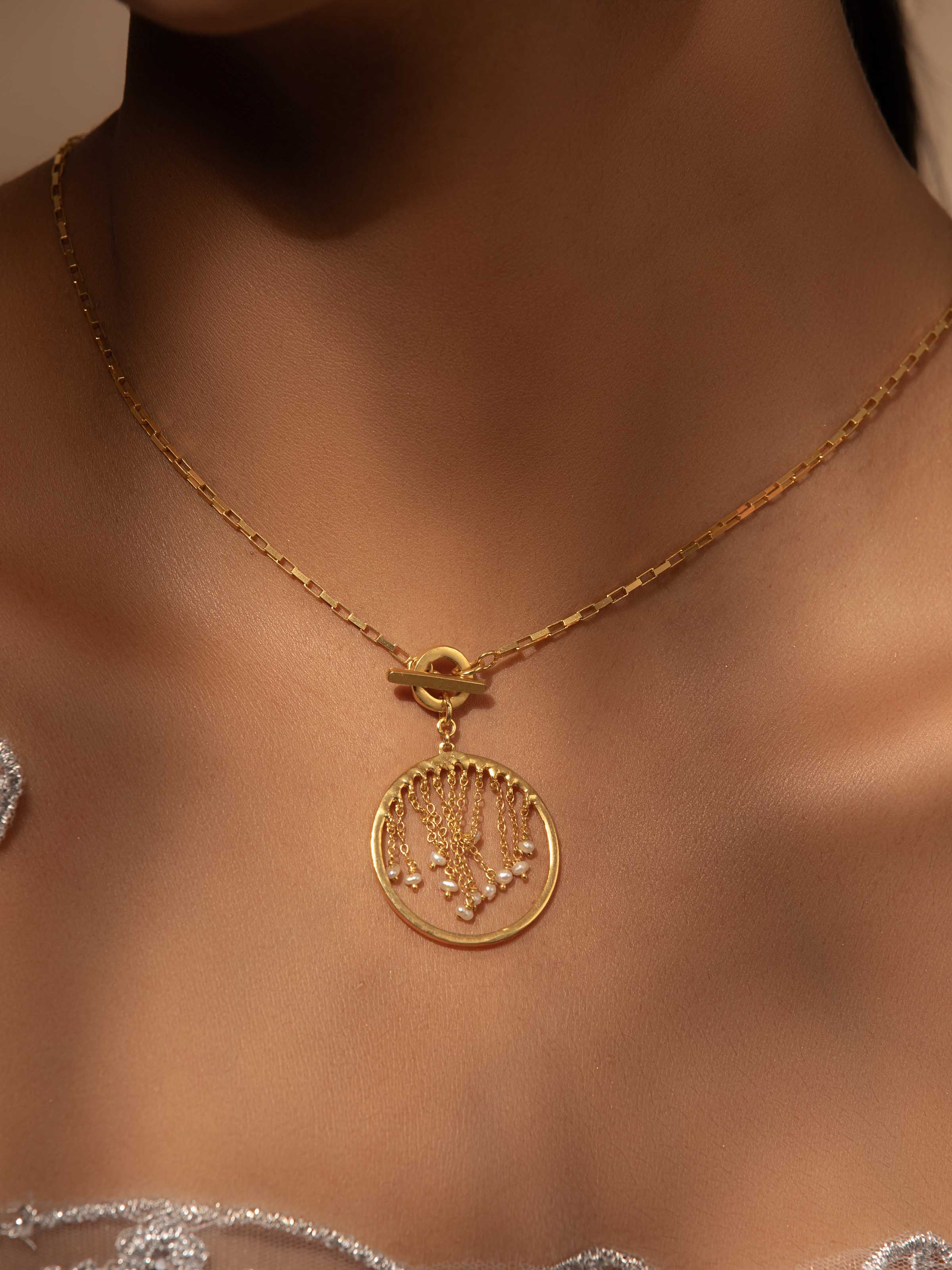 Side view of Wool Yarn Hoops highlighting the textured wool yarn and hoop design.