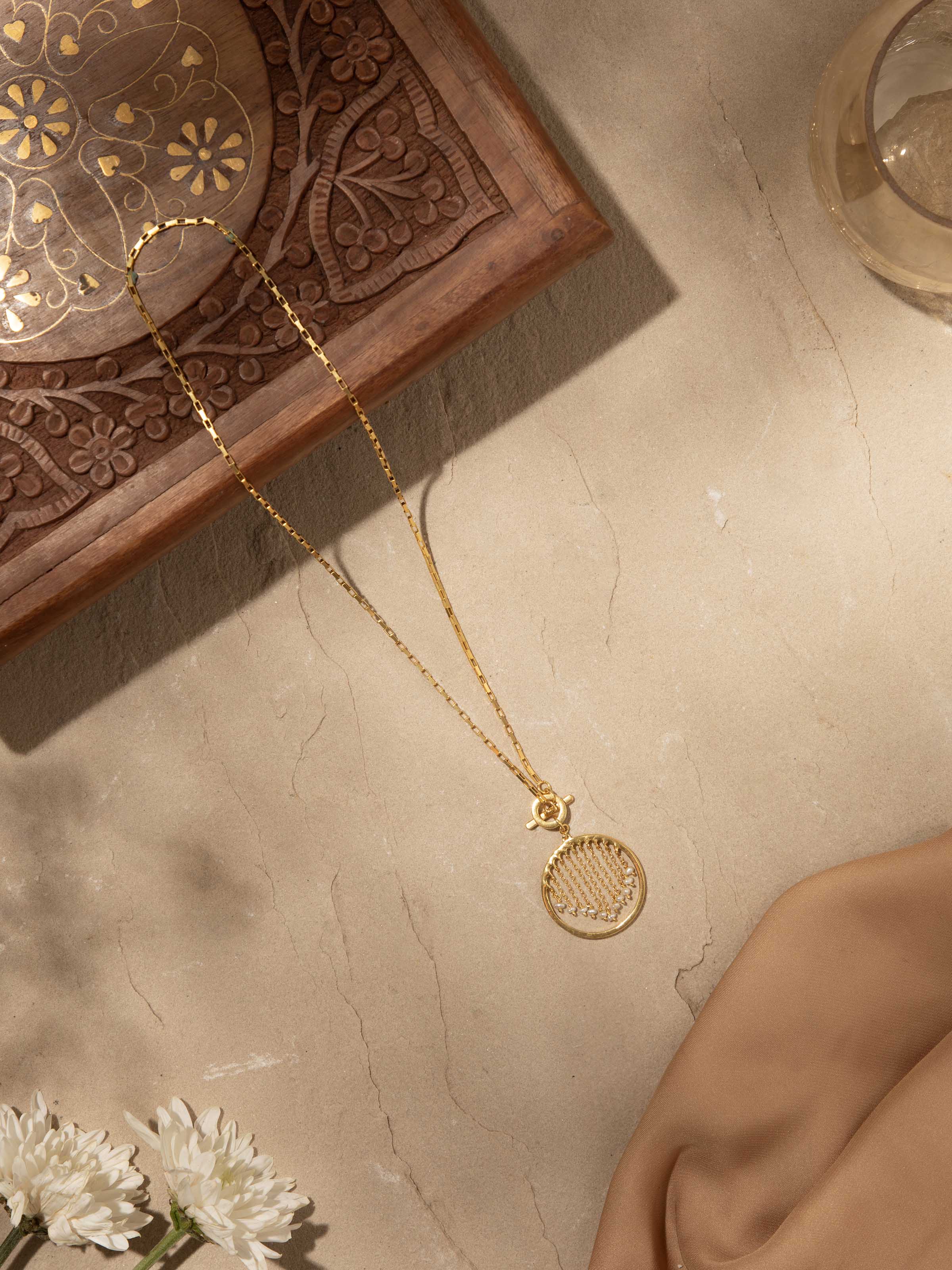 Angled view of Wool Yarn Hoops showcasing the distinctive yarn texture and hoop design.