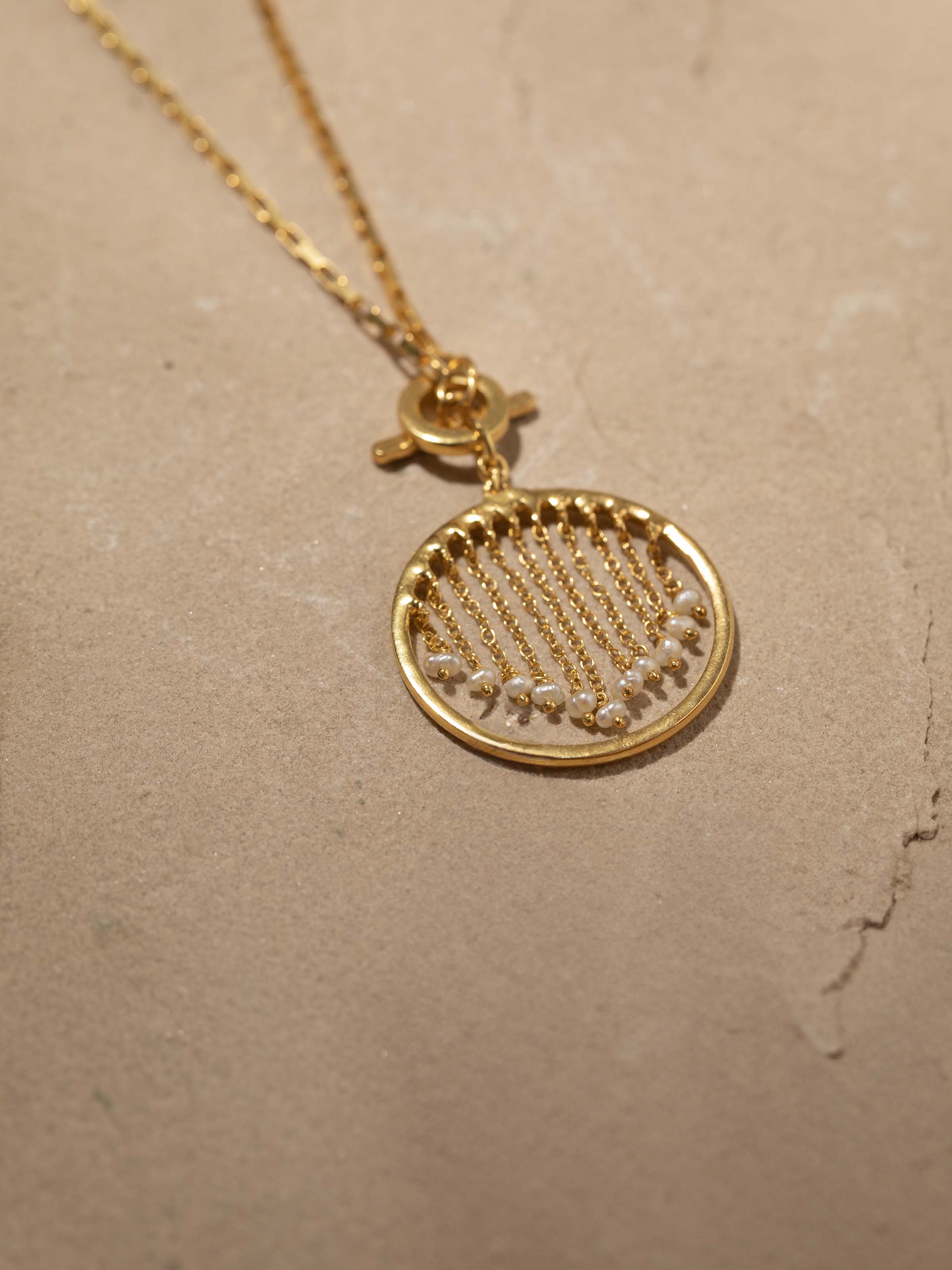 Detailed view of Wool Yarn Hoops highlighting the full design and yarn texture of the hoops.