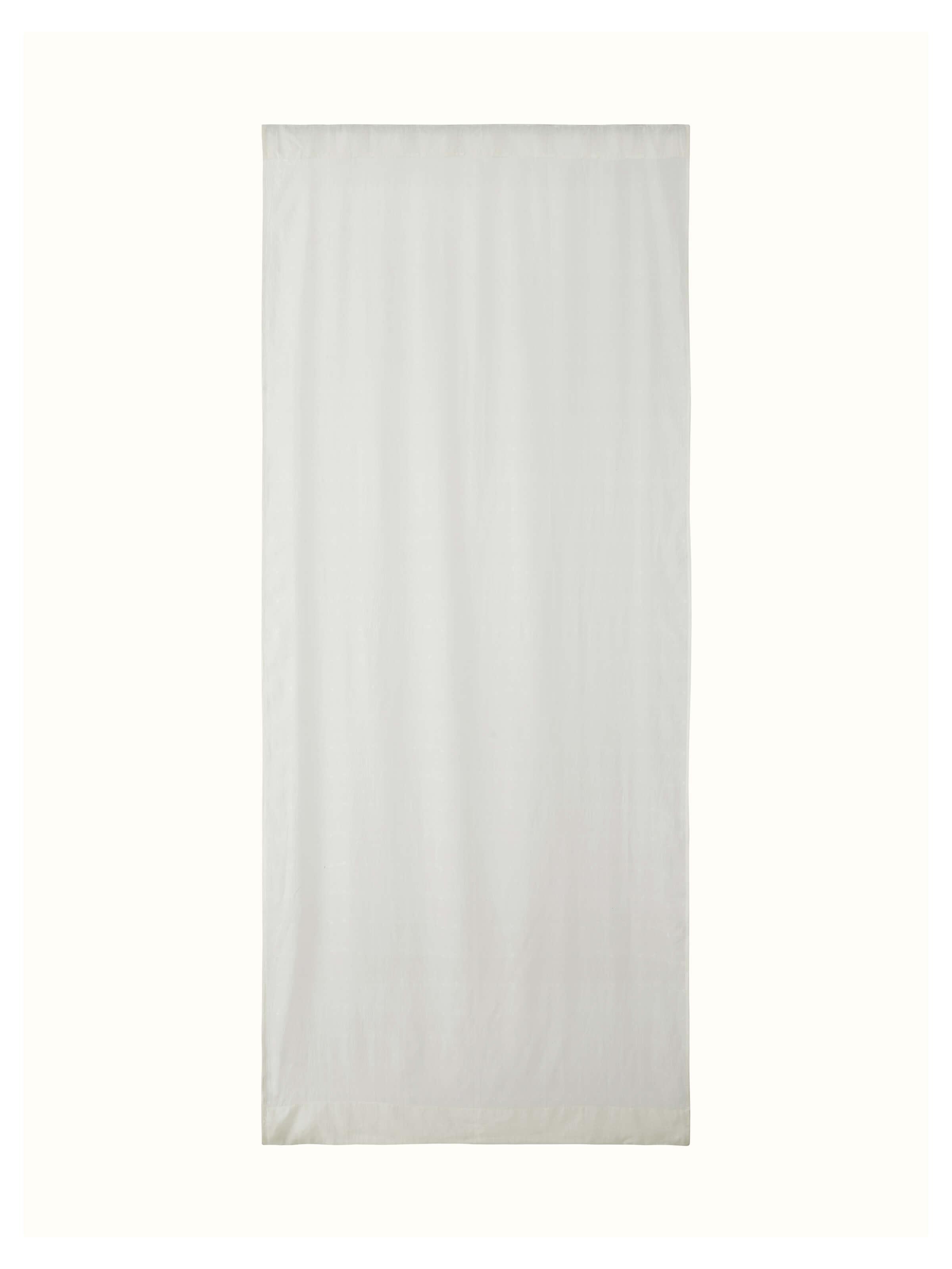 Kalpanama White Woven Buti Handloom Cotton Curtain (9 Ft)
