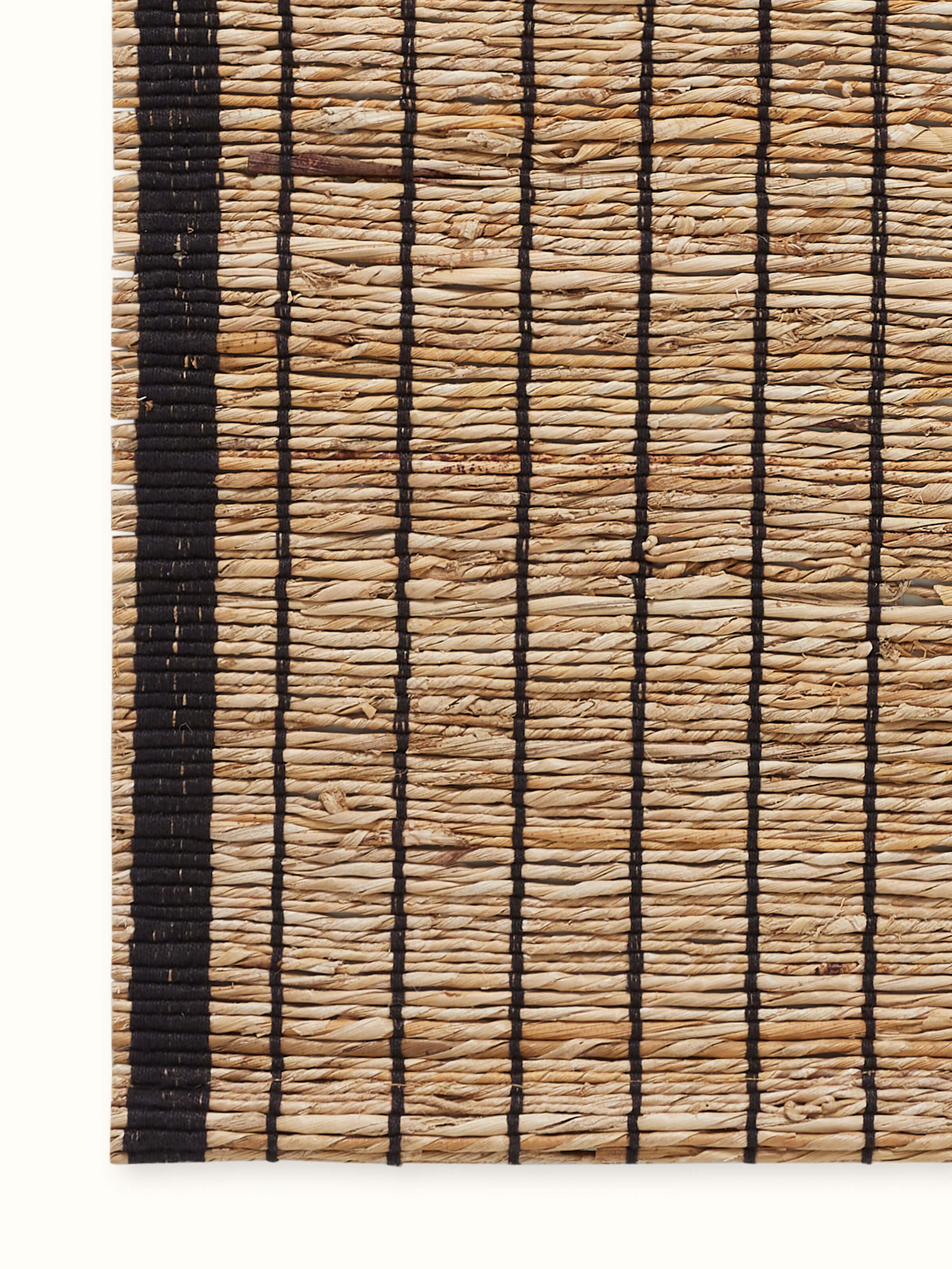 Close-up showing weave details and eco-friendly banana fibre material.