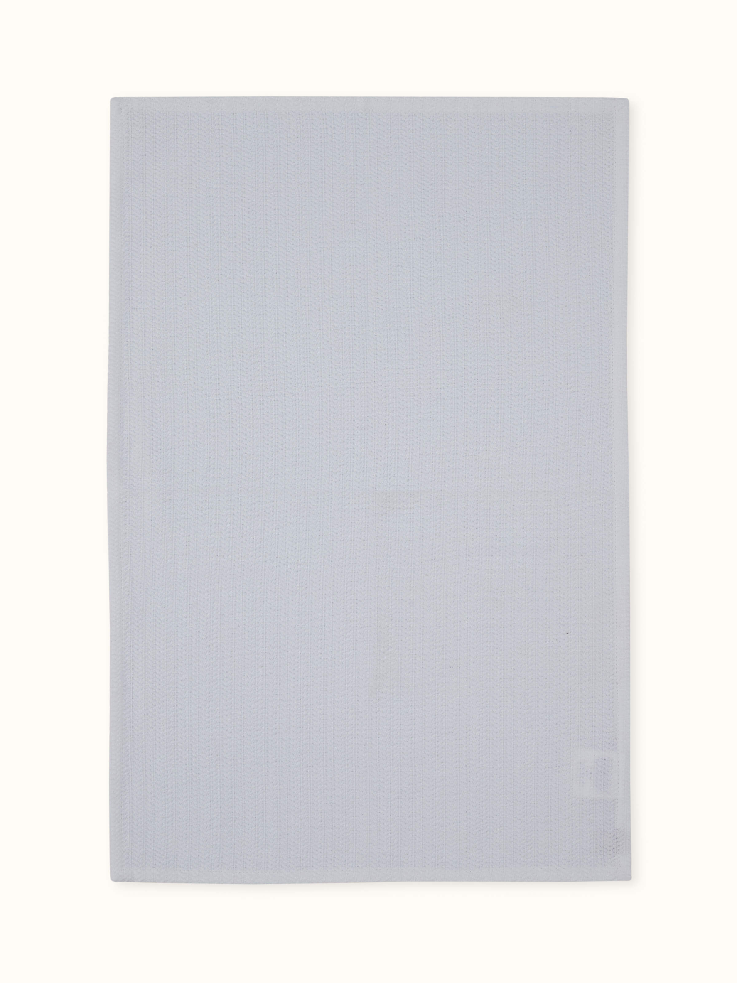 Front view of Vayana stripe white cotton hand towels (2 pcs) showcasing the stripe pattern and overall design