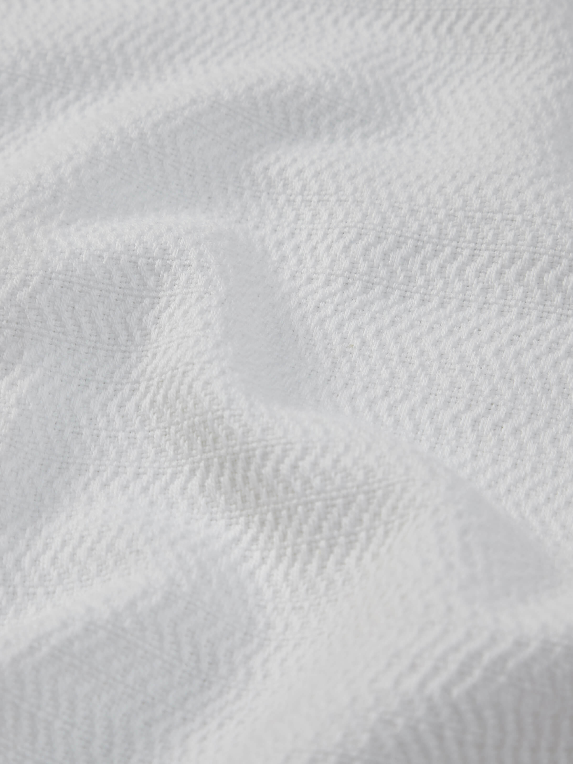 Close-up view of Vayana stripe white cotton hand towels (2 pcs) highlighting the fabric texture and stripe details