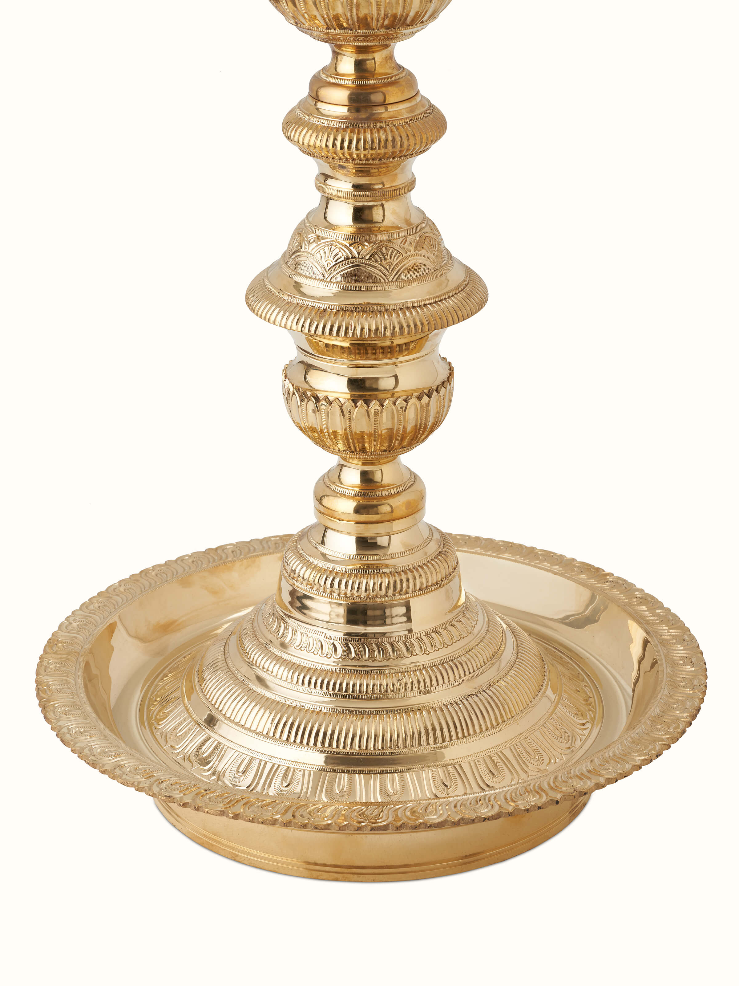 Traditional Brass Vilakku Stand Diya